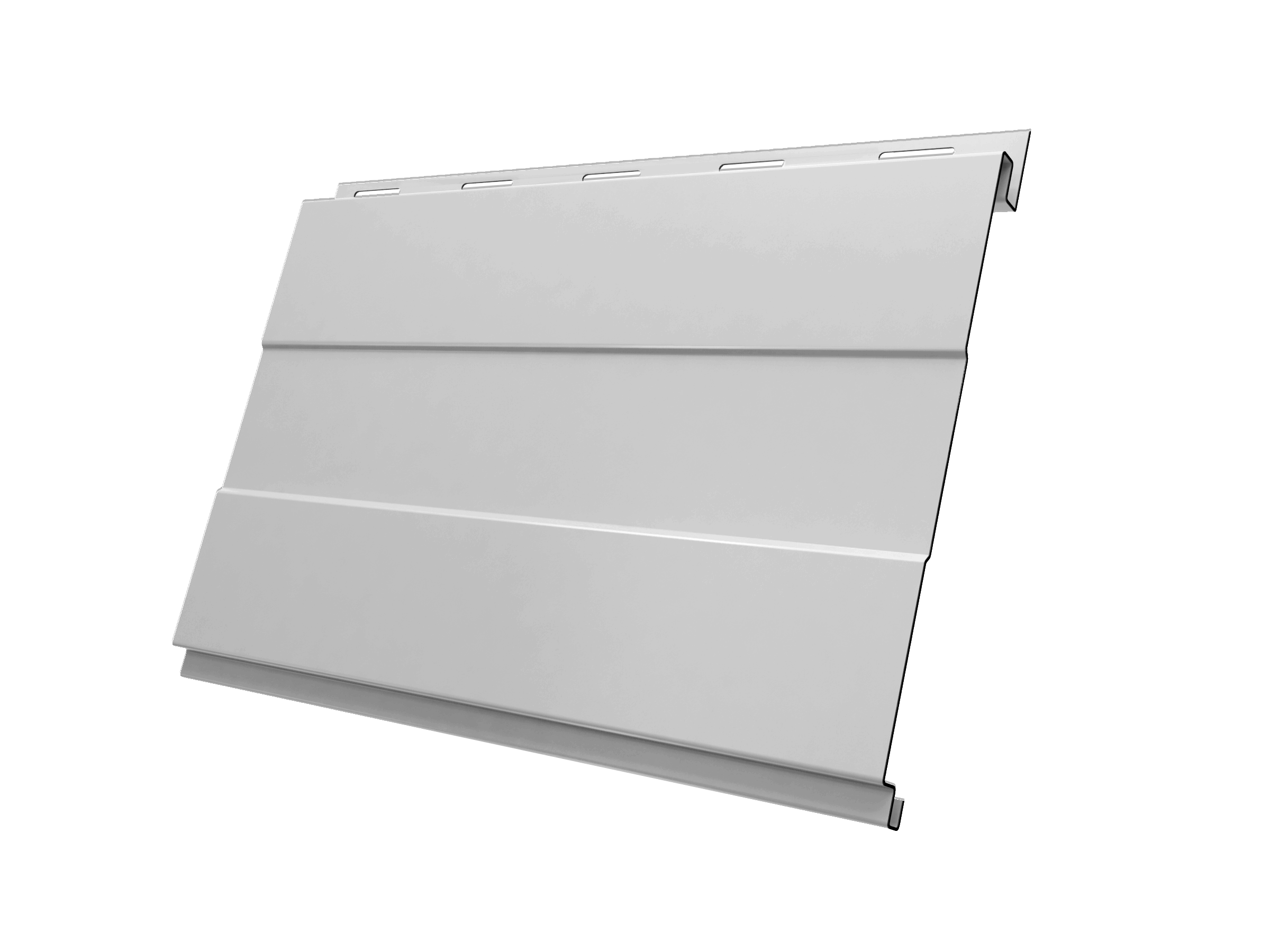 Софит Вертикаль 0,2 prof Grand Line 0,45 PE-Double с пленкой RAL 9003 сигнальный белый