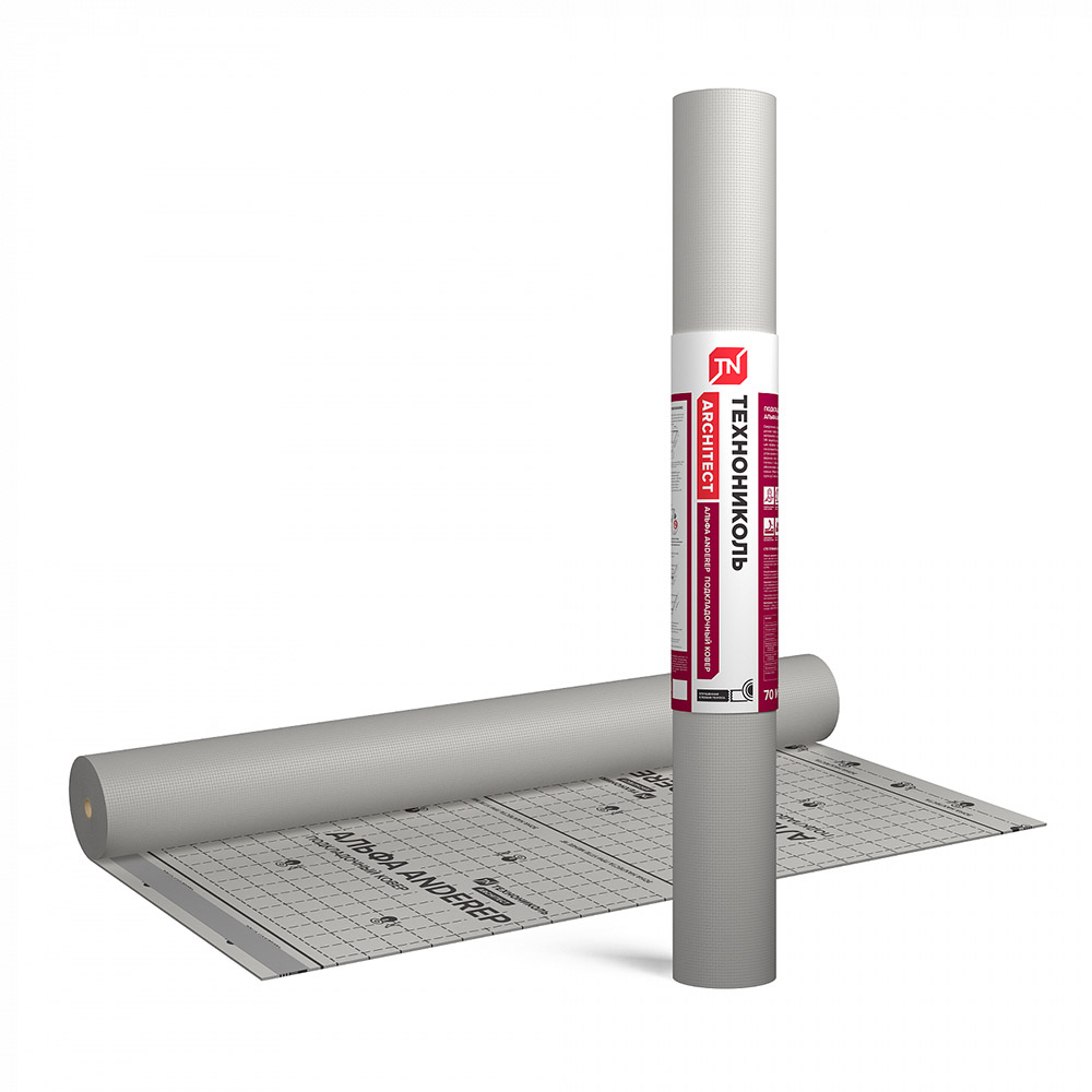 Ковер подкладочный ТЕХНОНИКОЛЬ Anderep Альфа полимерный (1,5х46,67)