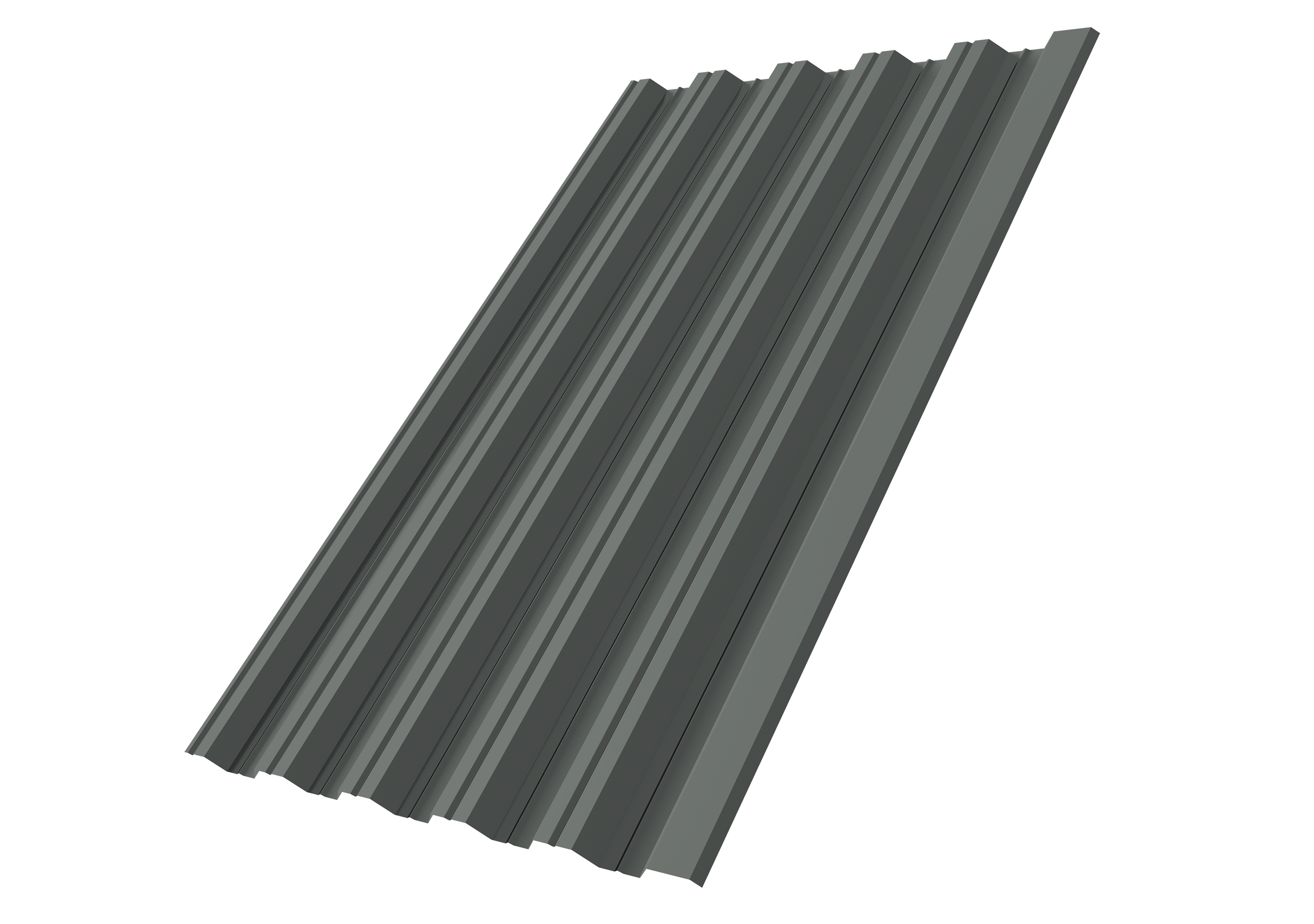 Профнастил НС35R Grand Line 0,45 PE RAL 7005 мышино-серый