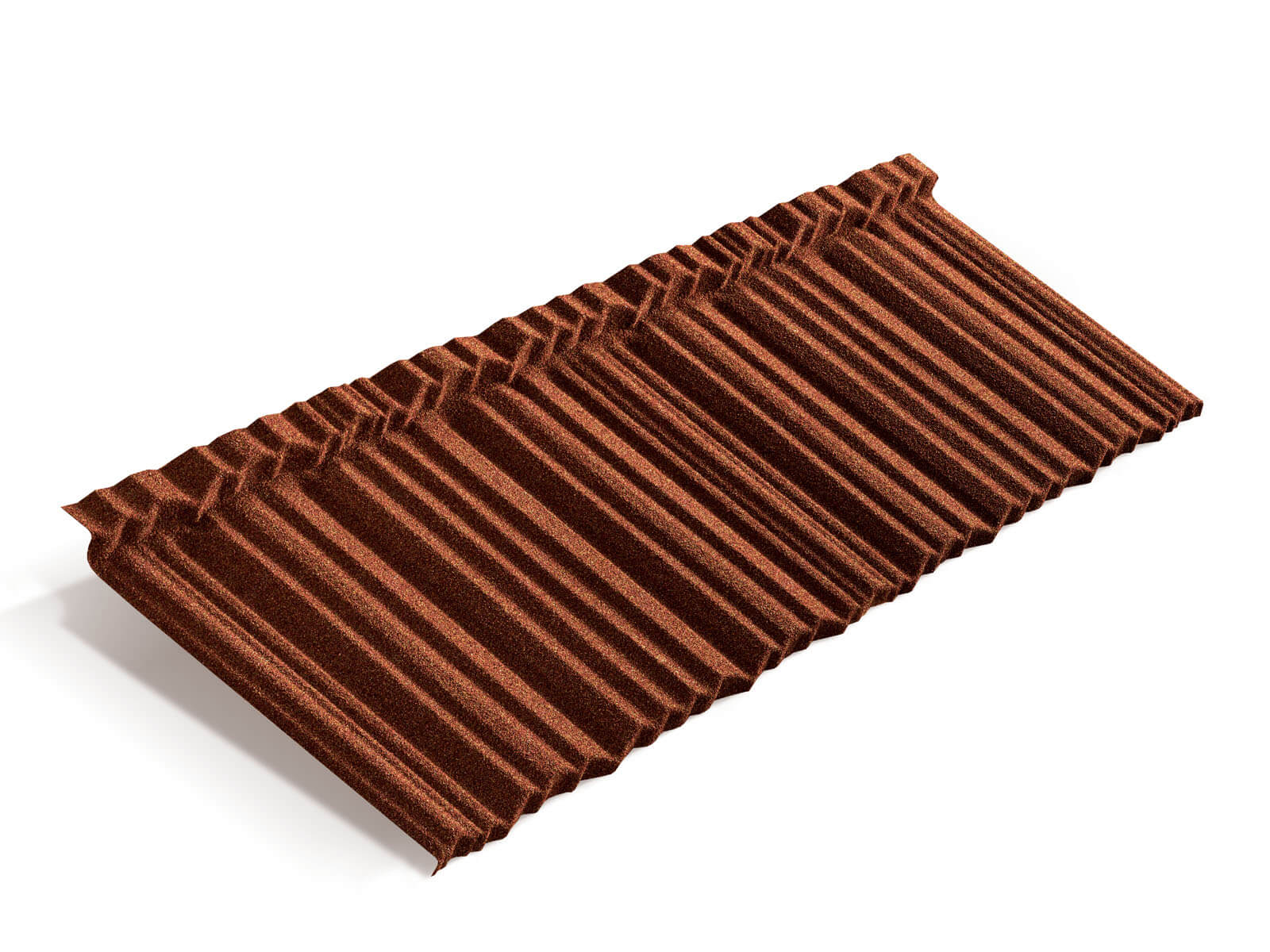 Лист композитной черепицы Metrotile MetroShake 2 терракотовый