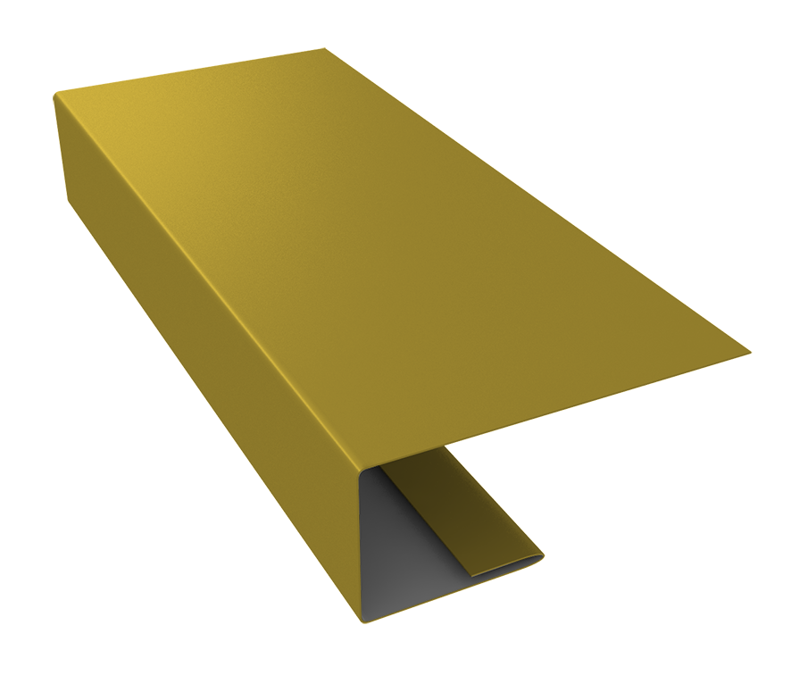 J-Профиль 18мм 0,45 PE с пленкой RAL 1018 цинково-желтый (2м)