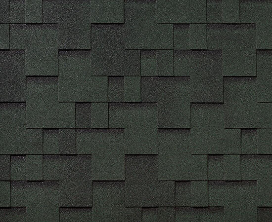 Черепица гибкая RoofShield Фемили Эко Лайт Модерн зеленый с оттенением