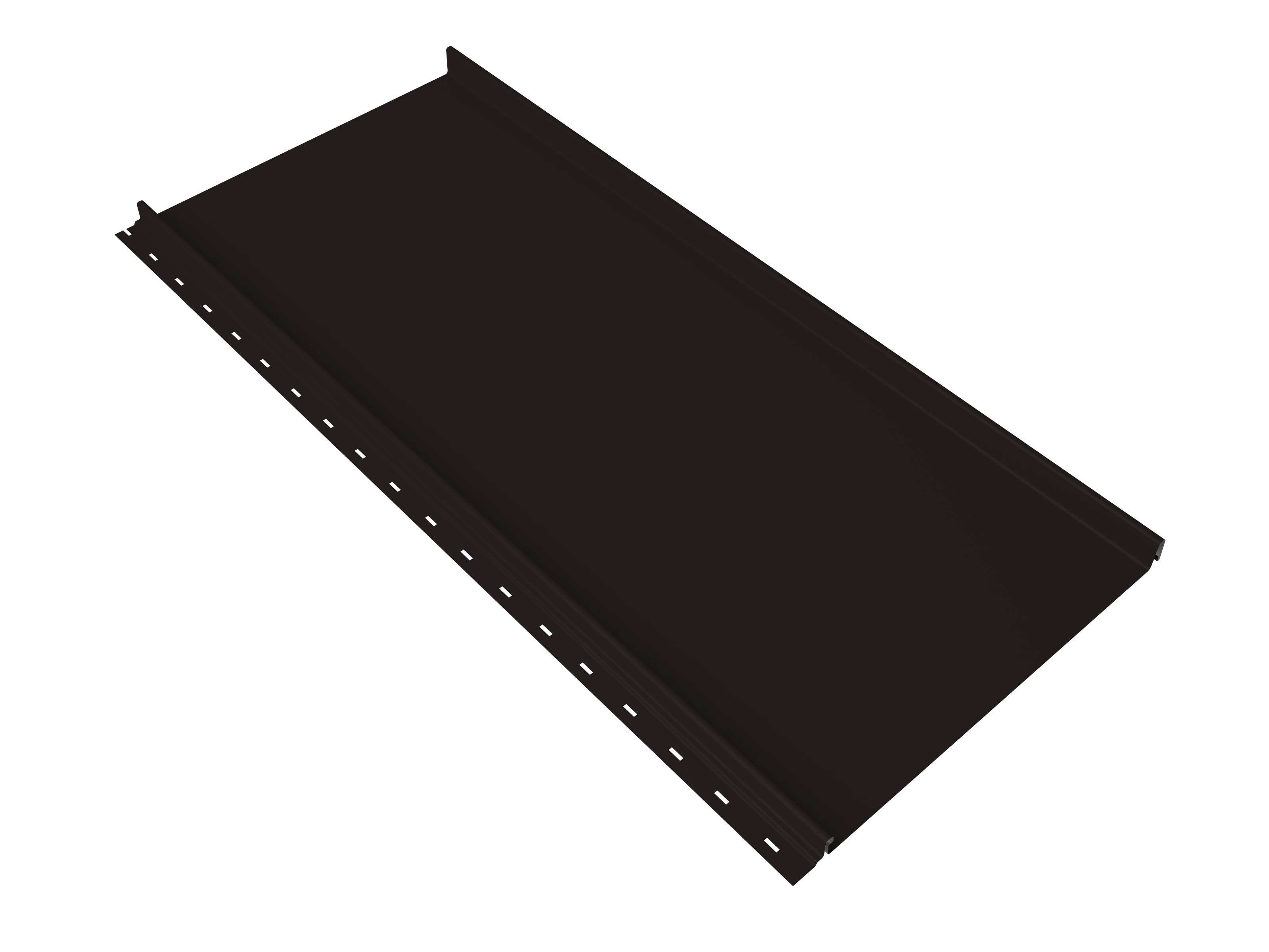 Кликфальц mini Grand Line 0,5 Rooftop Бархат с пленкой на замках RAL 9005 черный