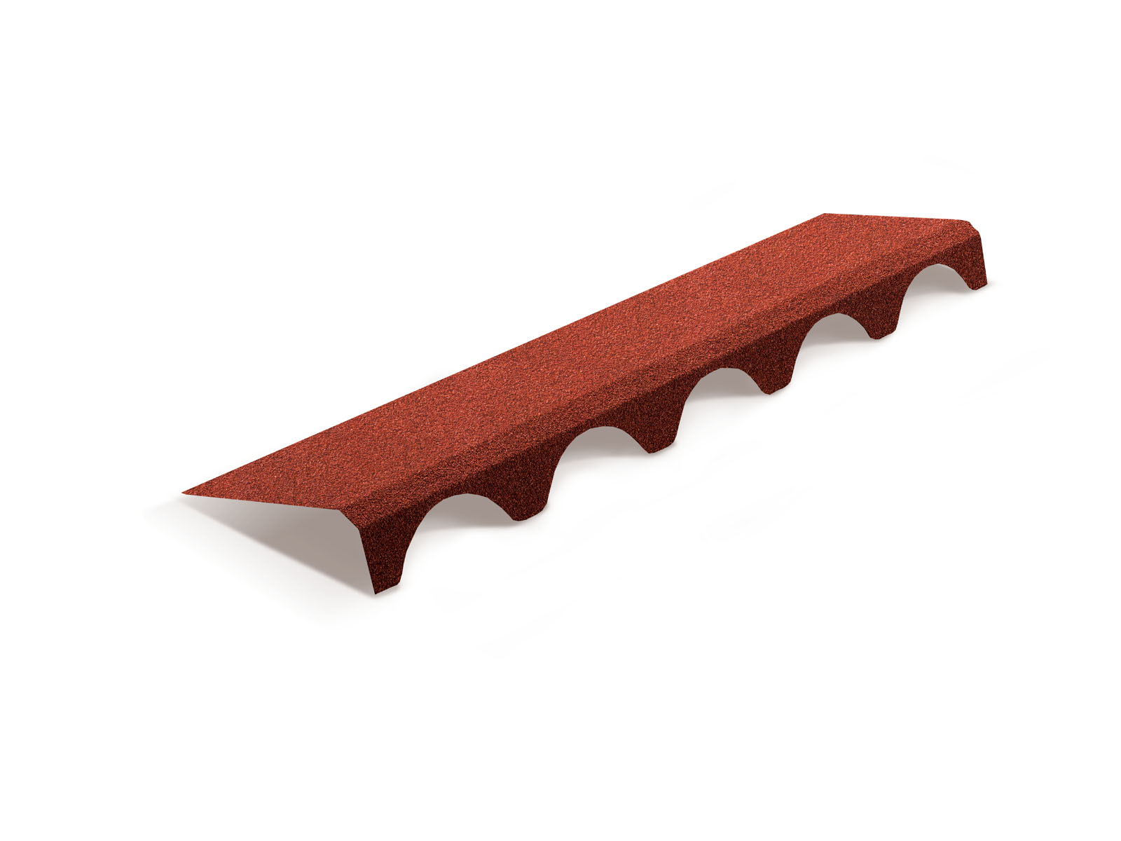 Элемент подконьковый для композитной черепицы Metrotile Romana красный (1,1м)