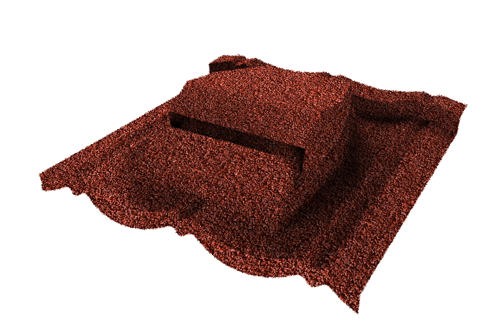 Вентилятор кровельный для композитной черепицы Metrotile RV75 MetroClassic красный