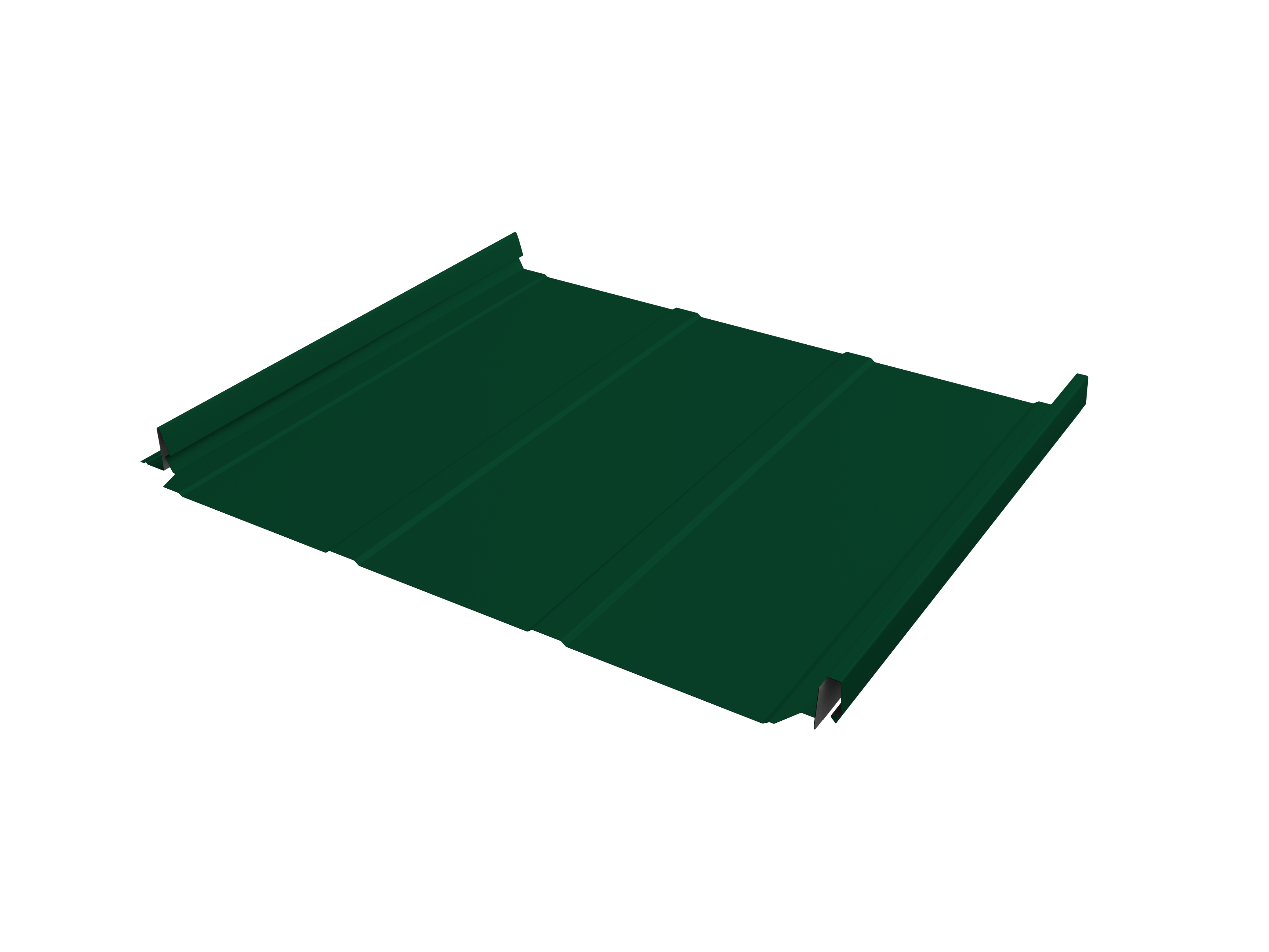 Кликфальц Pro Line Grand Line 0,5 Satin Matt TX с пленкой на замках RAL 6005 зеленый мох