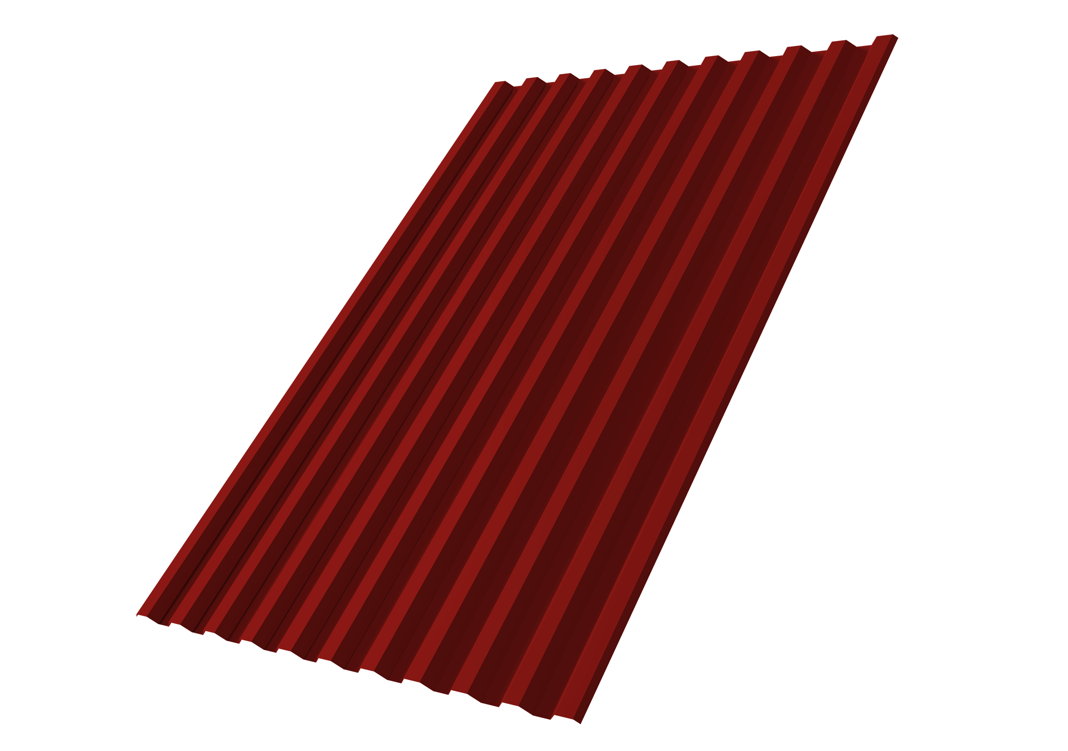 Профнастил С21R Grand Line 0,5 Satin RAL 3011 коричнево-красный