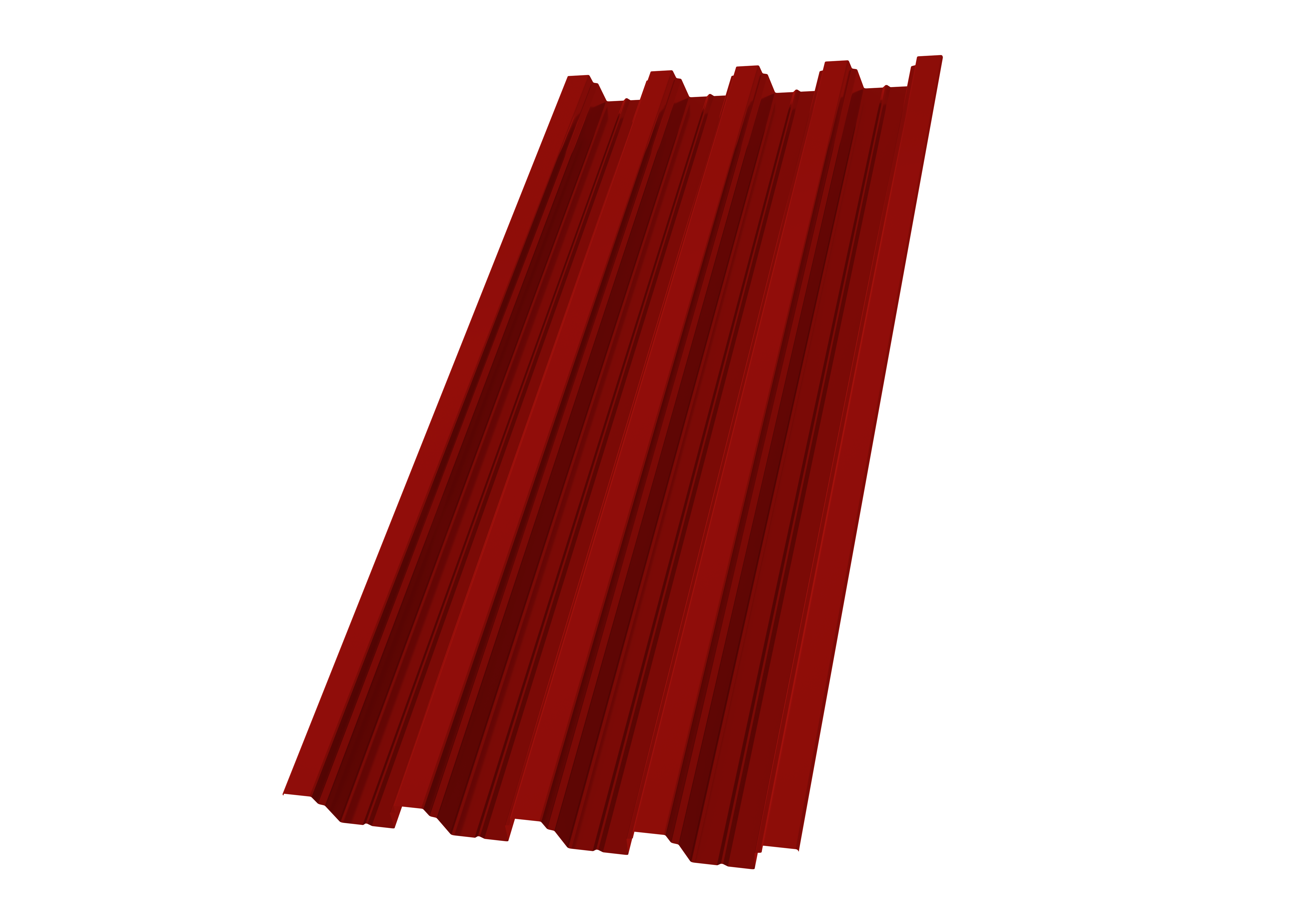 Профнастил Н75R Grand Line 0,7 PE RAL 3011 коричнево-красный