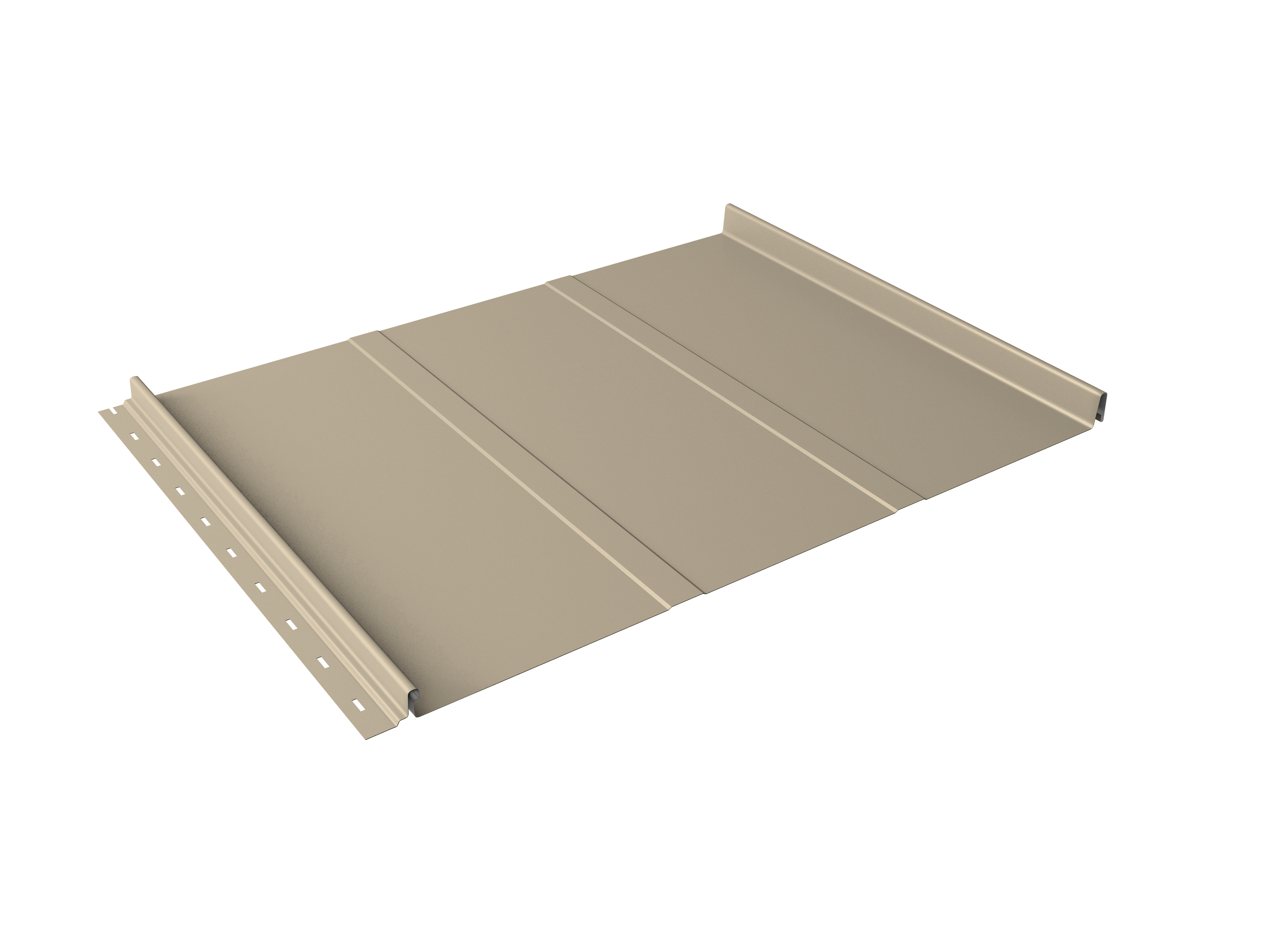 Кликфальц Line Grand Line 0,45 Drap TX с пленкой на замках RAL 1015 светлая слоновая кость