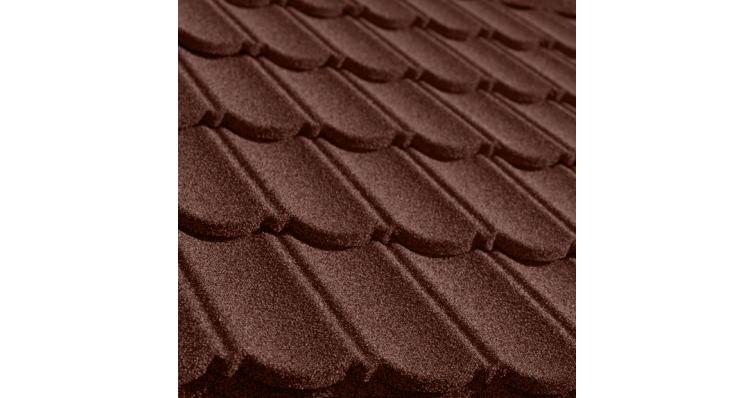 Лист композитной черепицы Grand Line Barсelona new шоколад