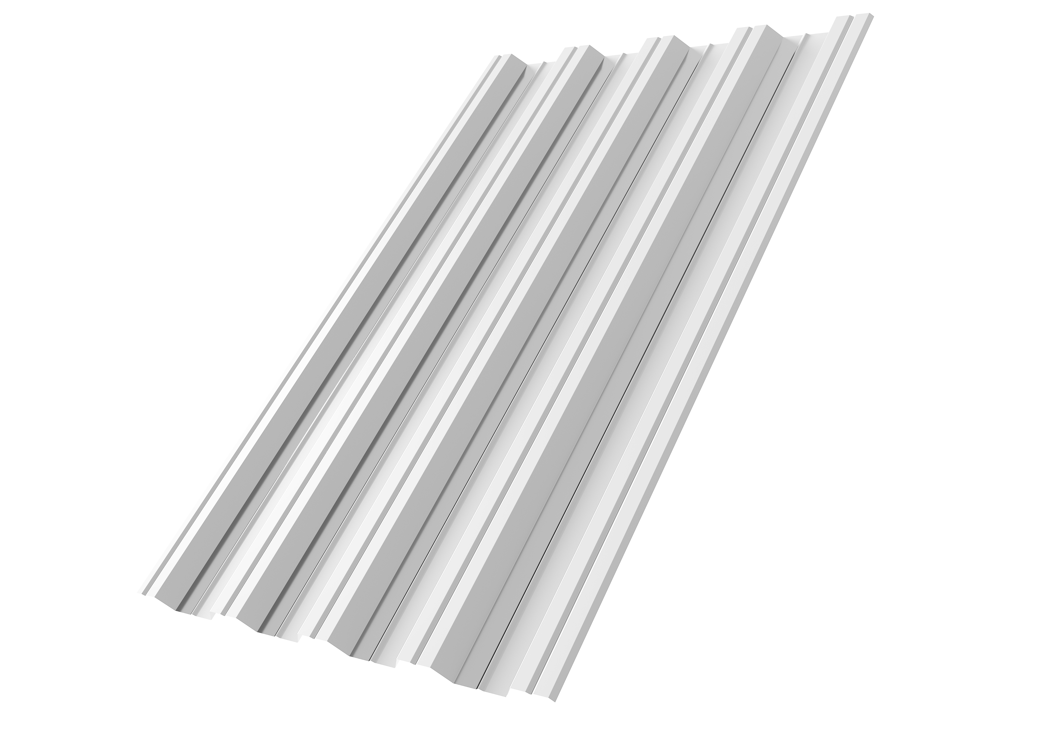 Профнастил НС44R Grand Line 0,8 PE RAL 9003 сигнальный белый