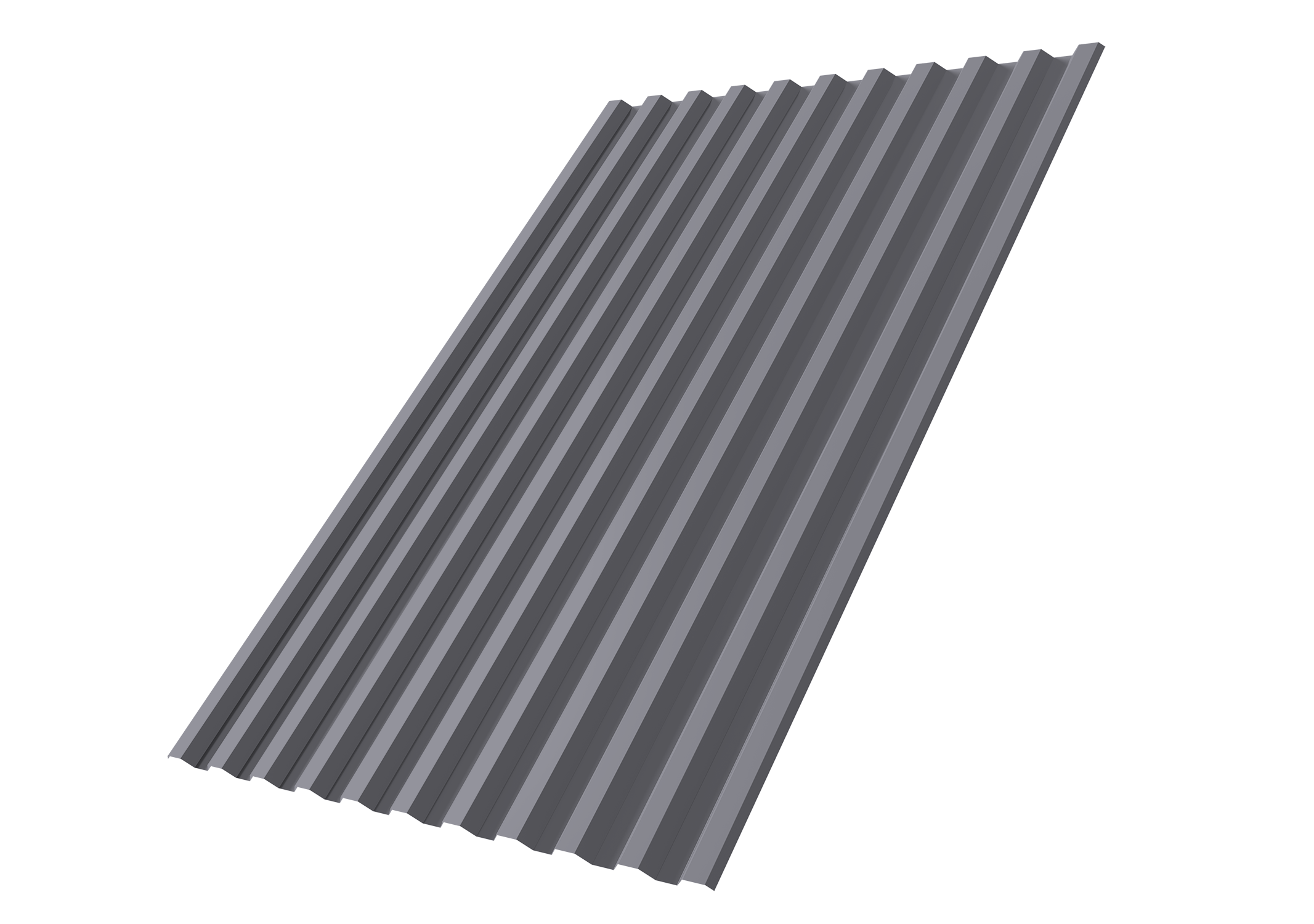 Профнастил С21R Grand Line 0,45 PE RAL 7004 сигнальный серый