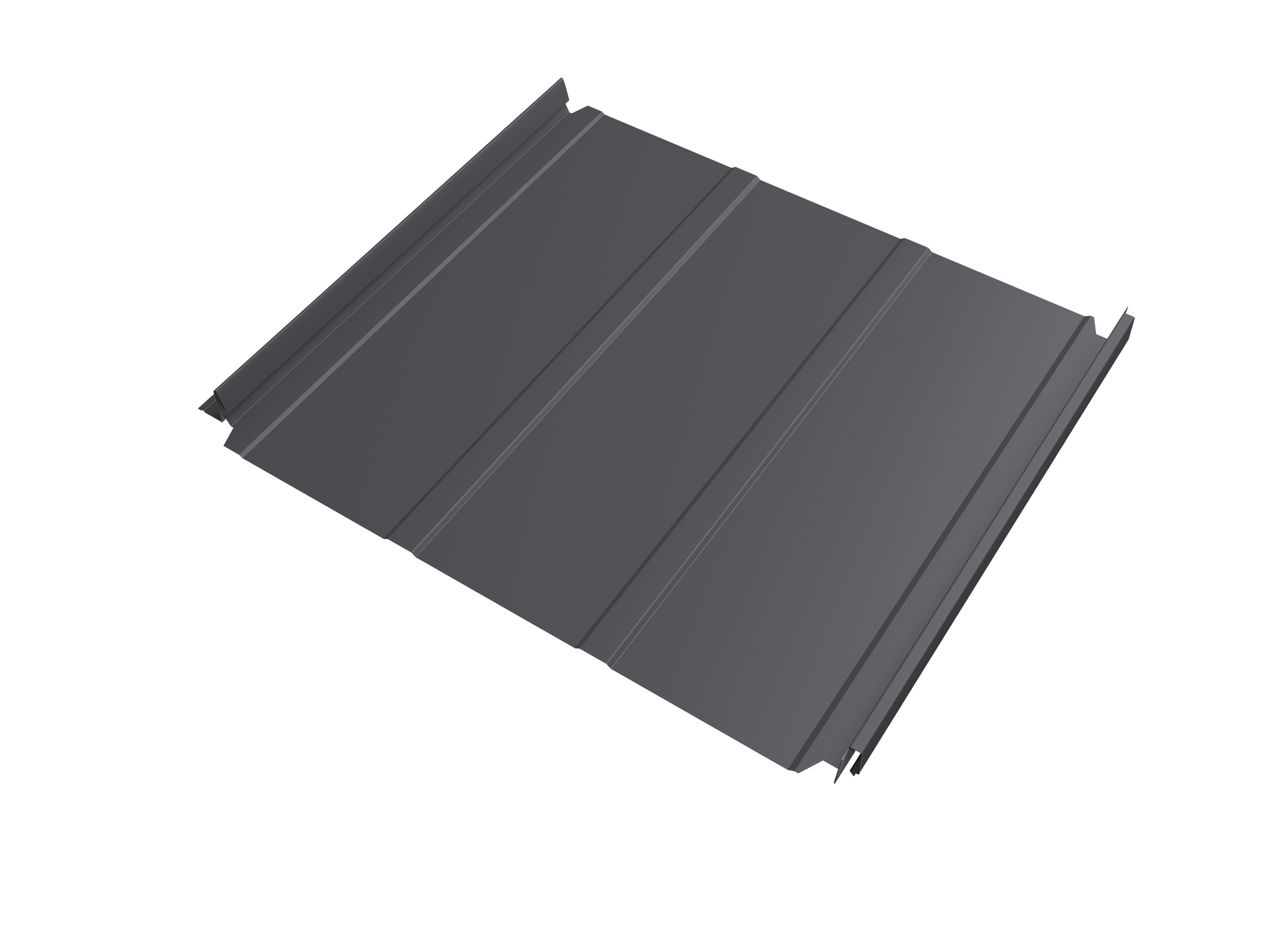 Кликфальц Double Pro Line Grand Line 0,45 PE с пленкой на замках RAL 7004 сигнальный серый