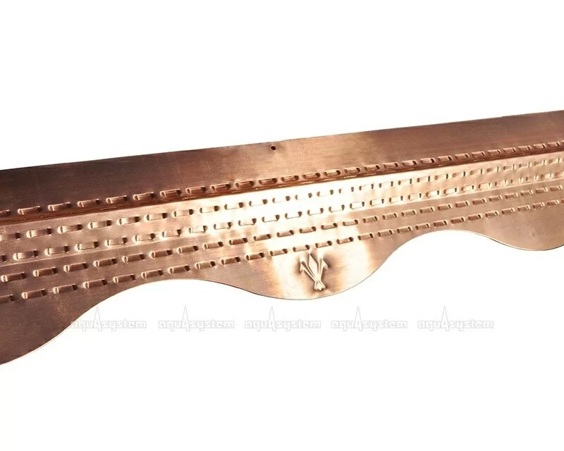 Планка защитная StopMoss медь 1,00мх0,60мм с элементами патины