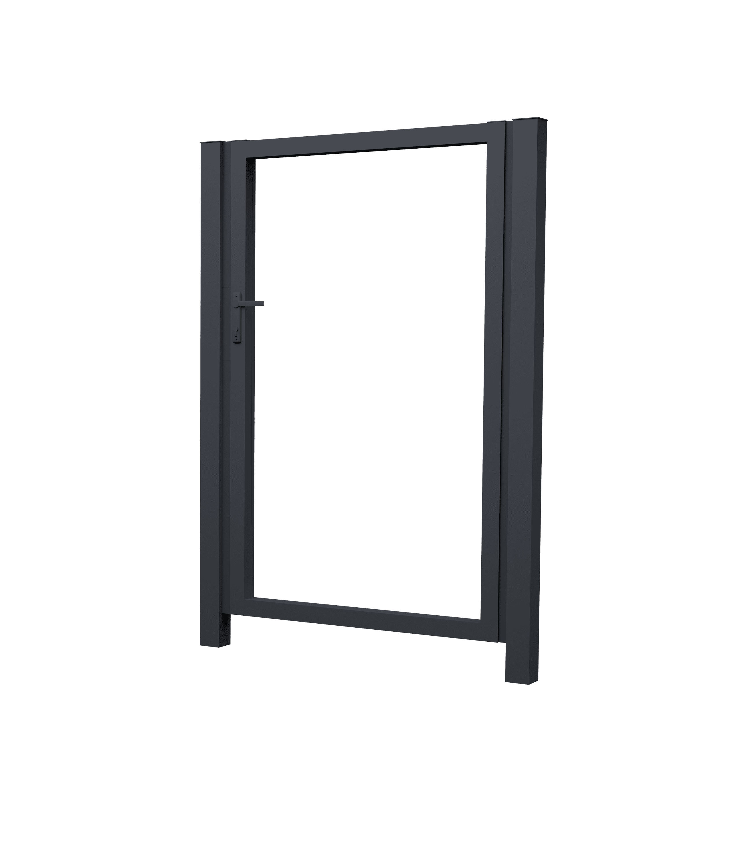 Калитка Жалюзи 1,68х1,5 RAL 7024 без заполнения