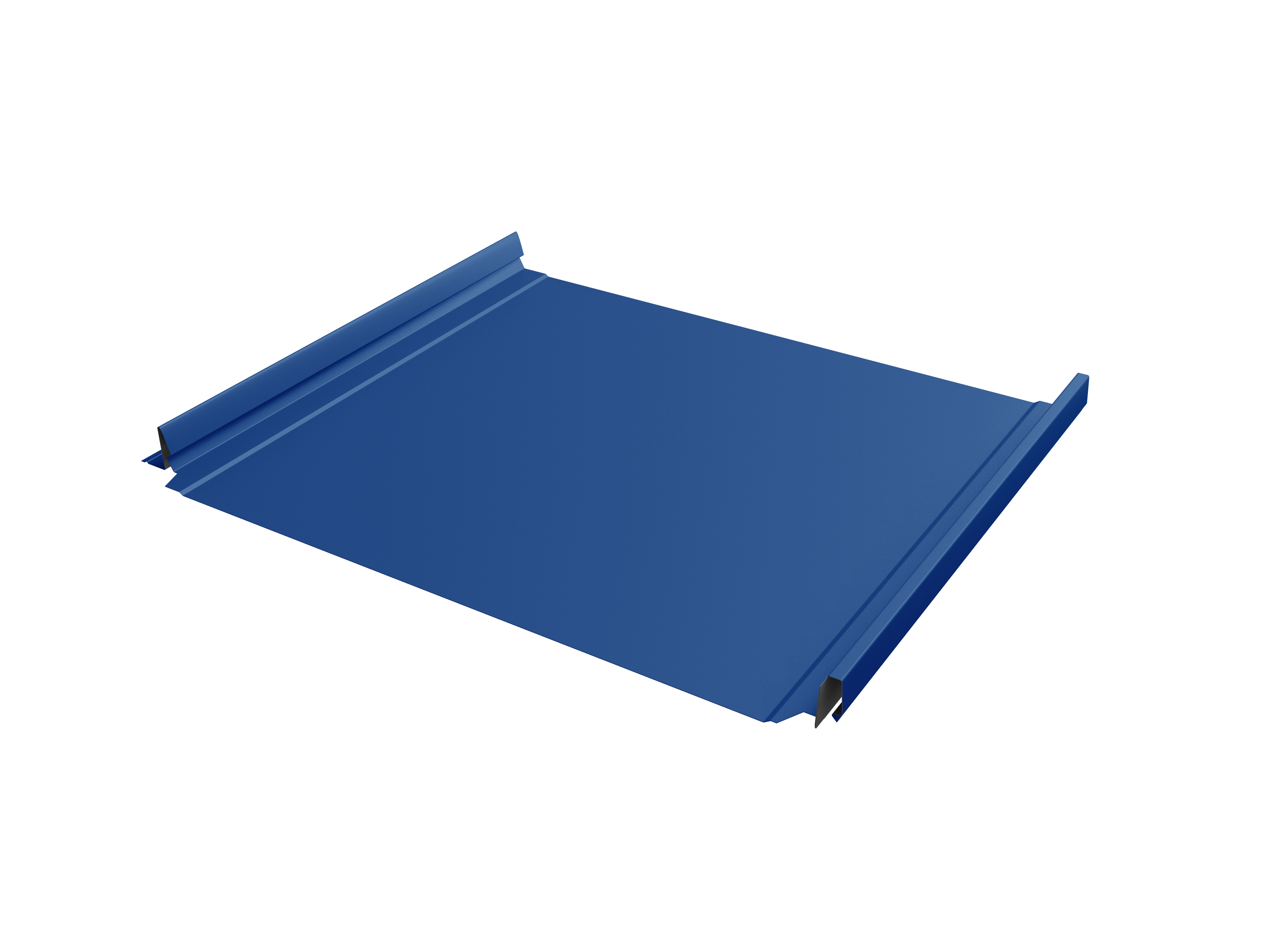 Кликфальц Pro Grand Line 0,45 PE с пленкой на замках RAL 5005 сигнальный синий