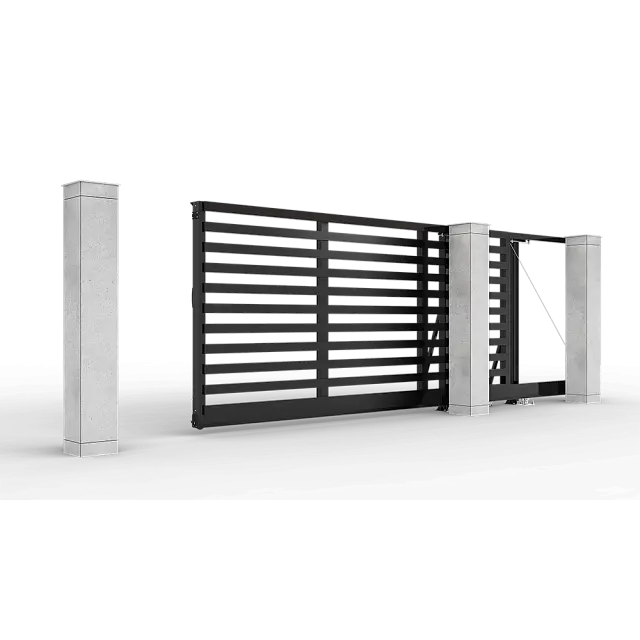 Автоматические откатные ворота Prestige 4 на 2 метра с приводом RTO-500 цвета RAL 9005