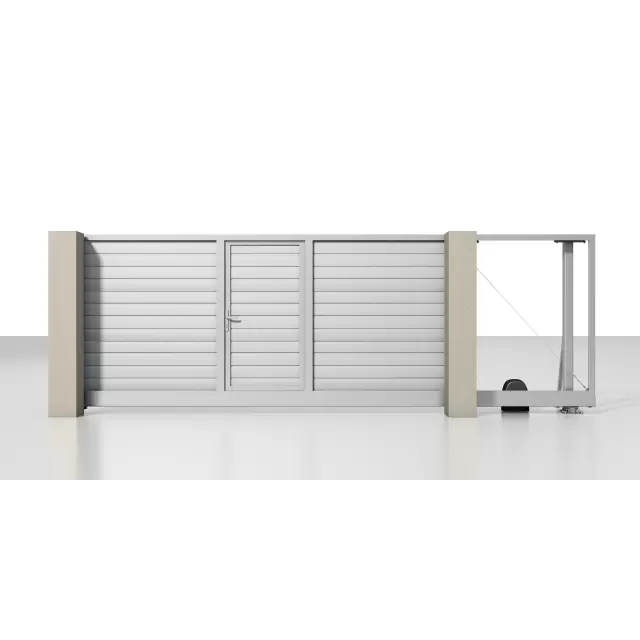 Откатные ворота Prestige 3 на 2 м с калиткой