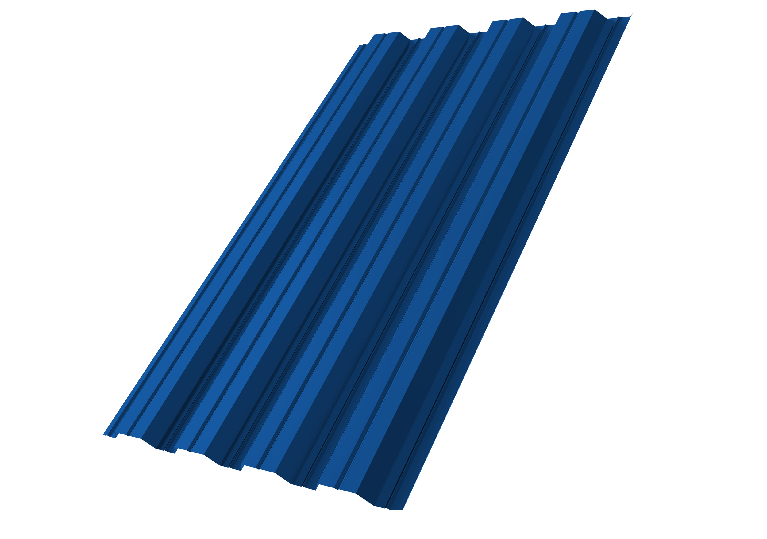 Профнастил НС44A Grand Line 0,7 PE RAL 5005 сигнальный синий