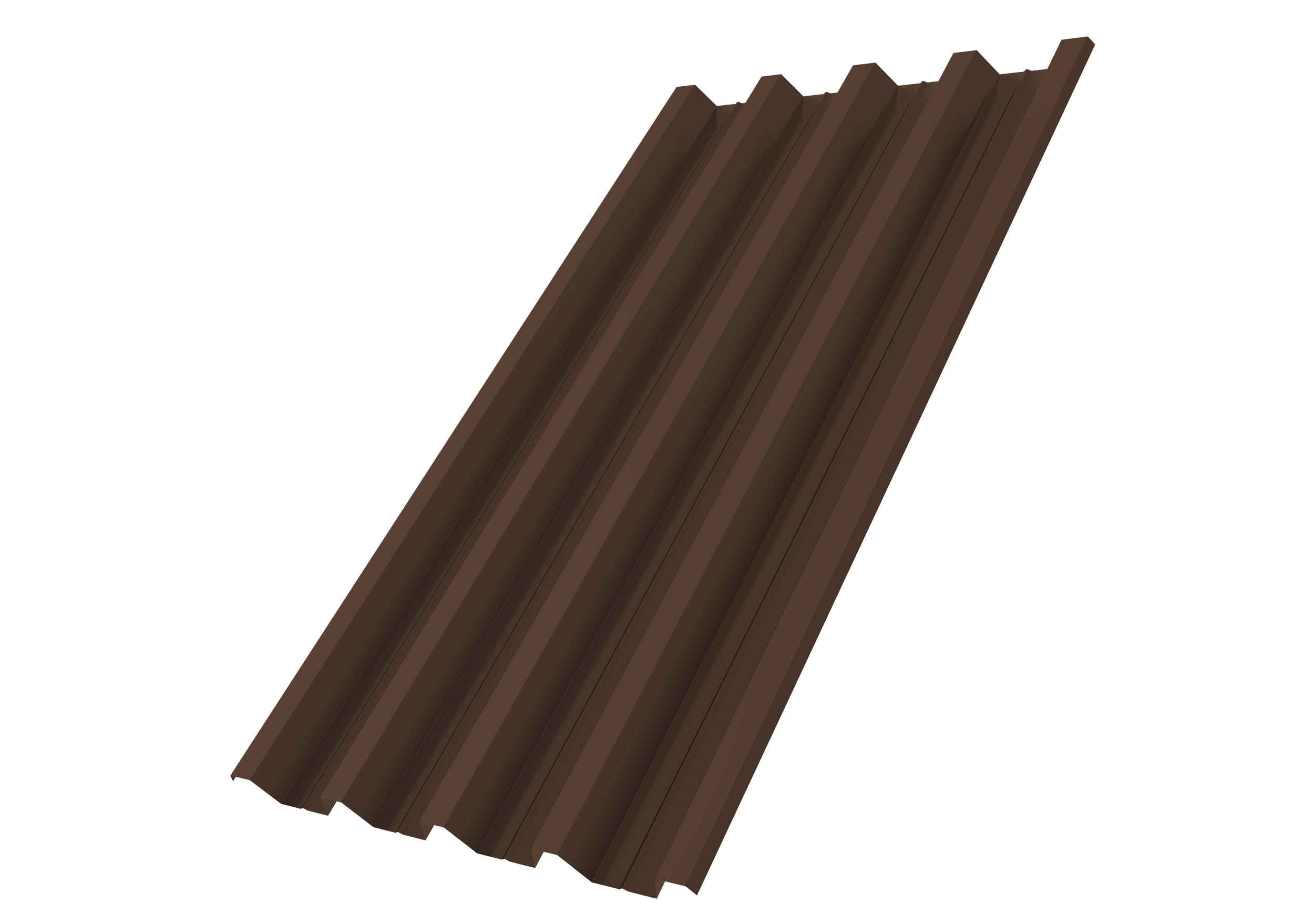 Профнастил Н60R v01 Grand Line 0,5 Satin Matt TX RAL 8017 шоколад