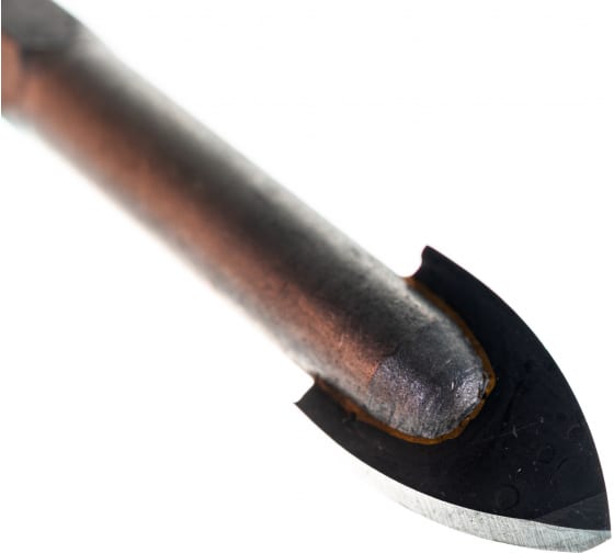 Сверло по стеклу и кафелю Зубр (d10мм), 2x кромка, Hex 1/4 (29840-10)