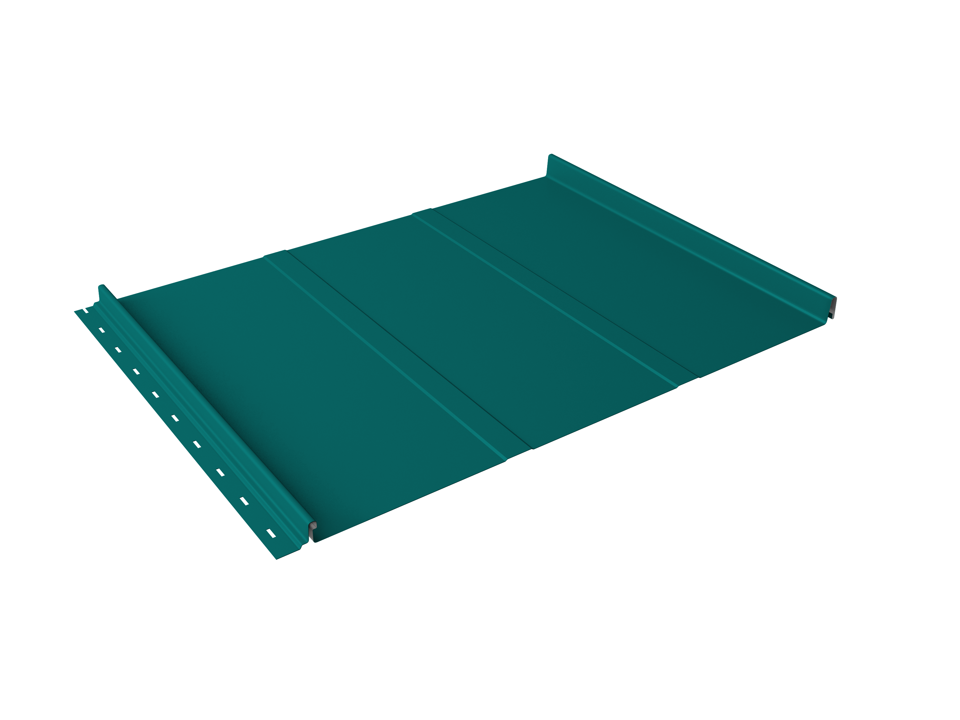 Кликфальц Line Grand Line 0,45 PE с пленкой на замках RAL 5021 водная синь