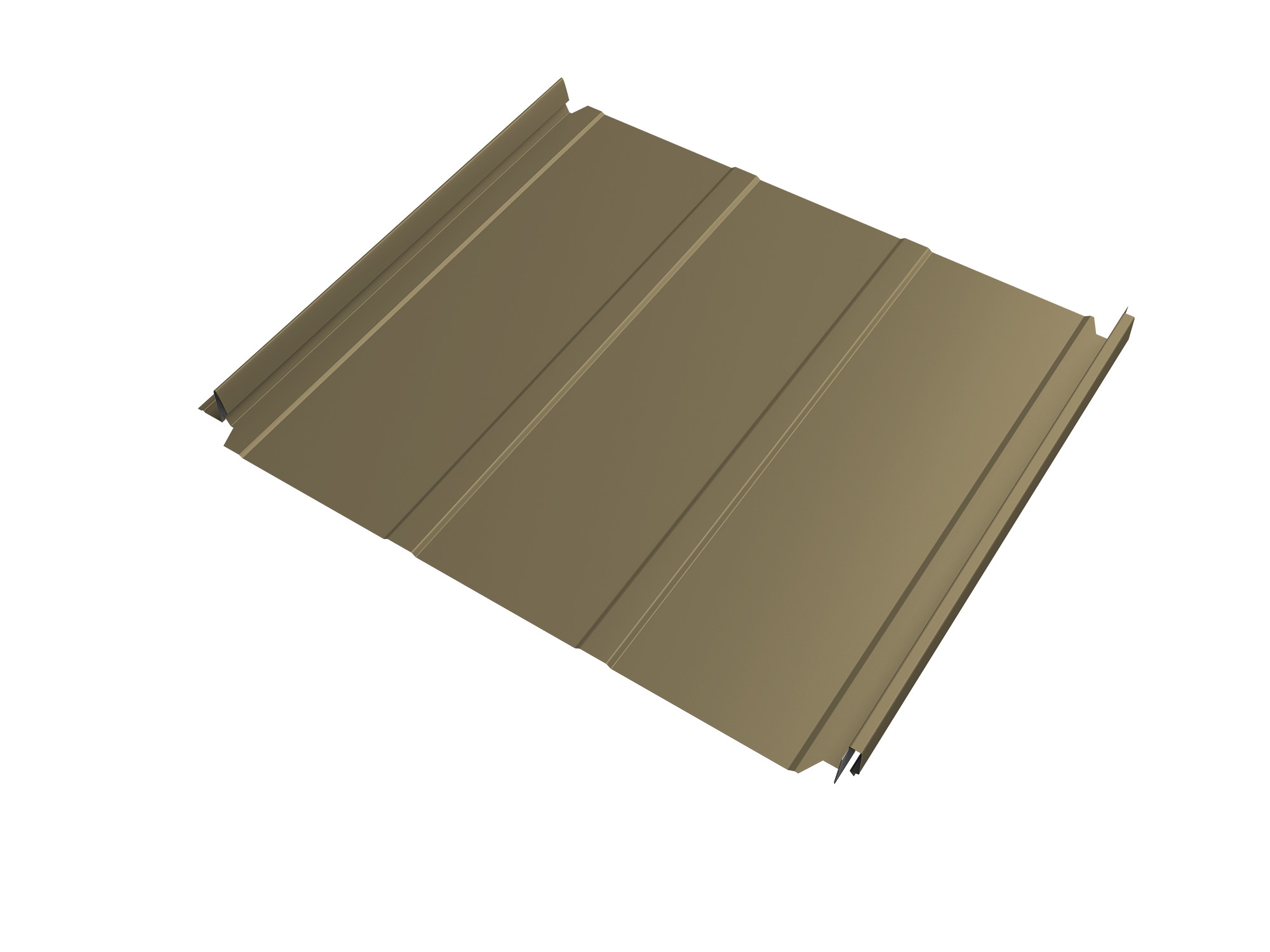 Кликфальц Double Pro Line Grand Line 0,45 PE с пленкой на замках RAL 1014 слоновая кость