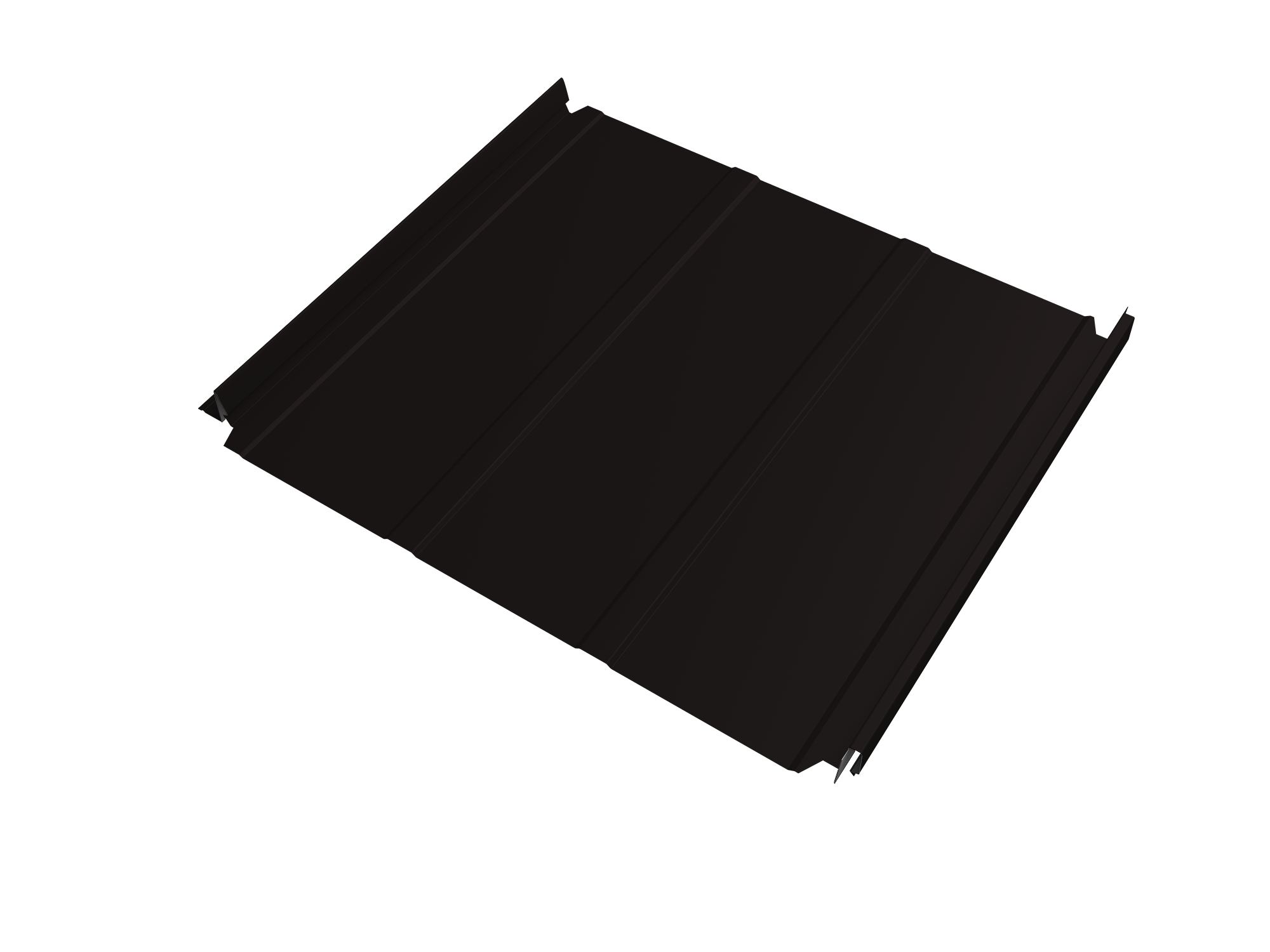 Кликфальц Double Pro Line Grand Line 0,5 PurLite Matt с пленкой на замках RAL 9005 черный