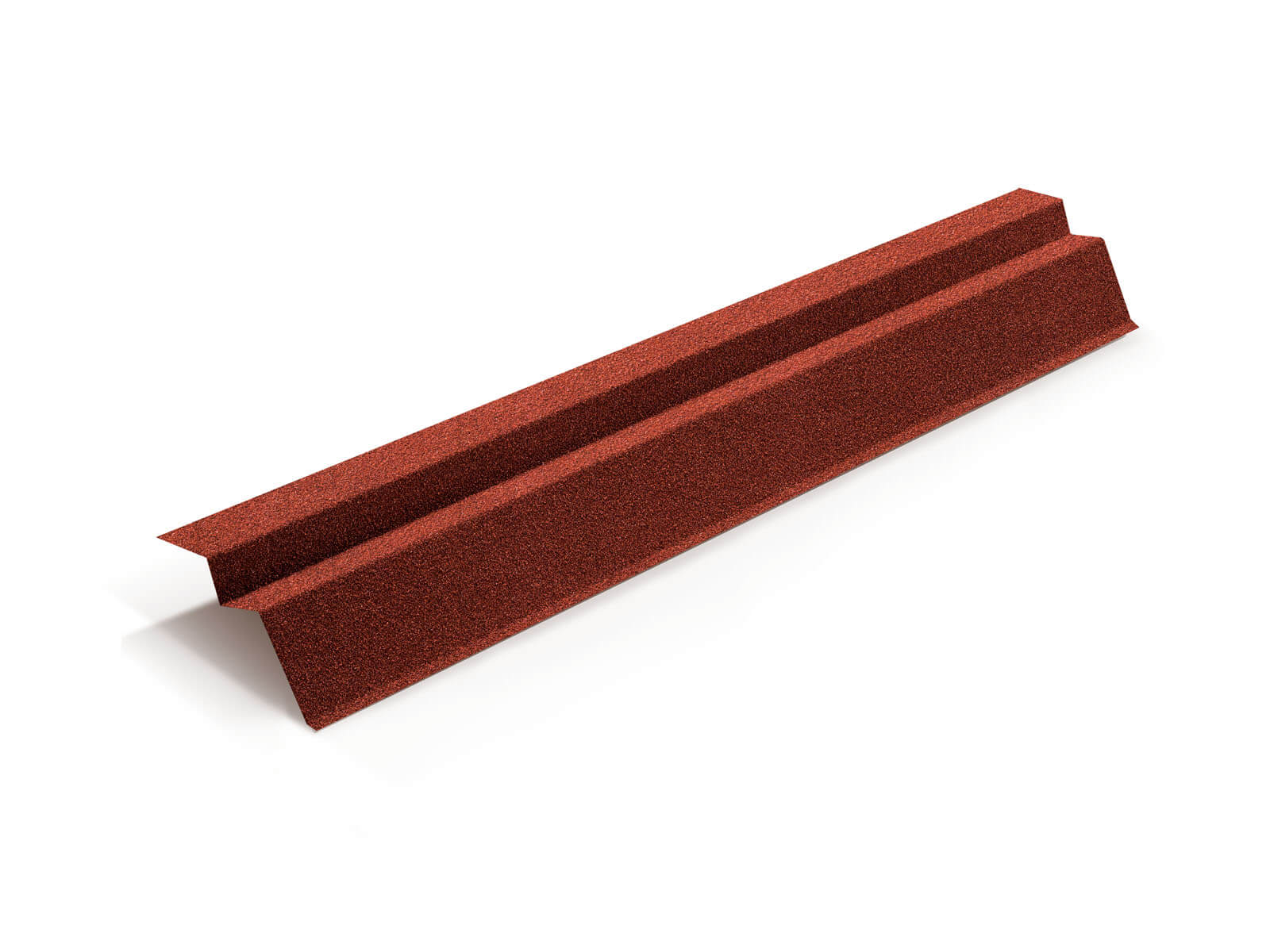 Планка карнизная для композитной черепицы Metrotile красный (1,355м)