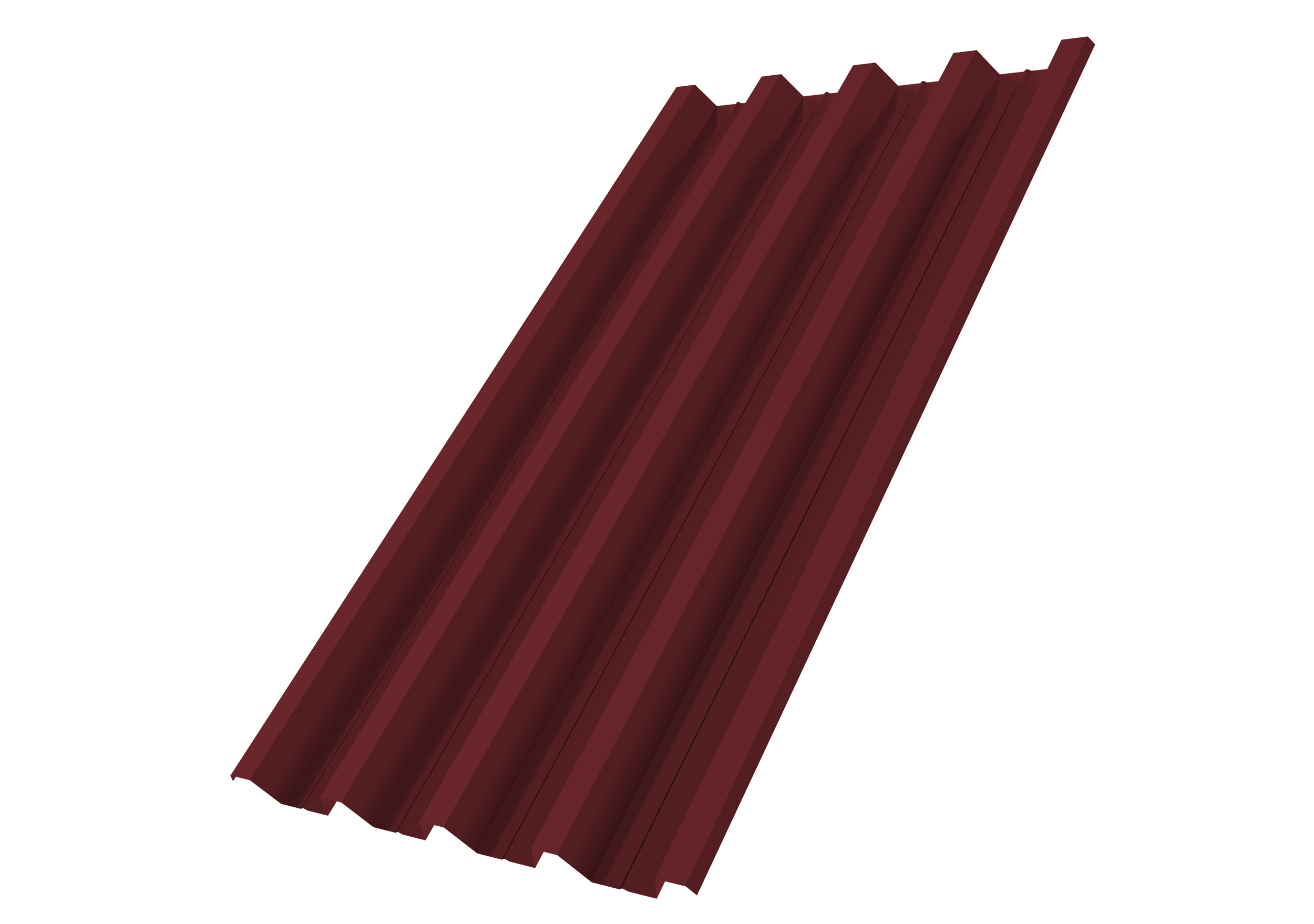 Профнастил Н60R v01 Grand Line 0,7 PE RAL 3005 красное вино