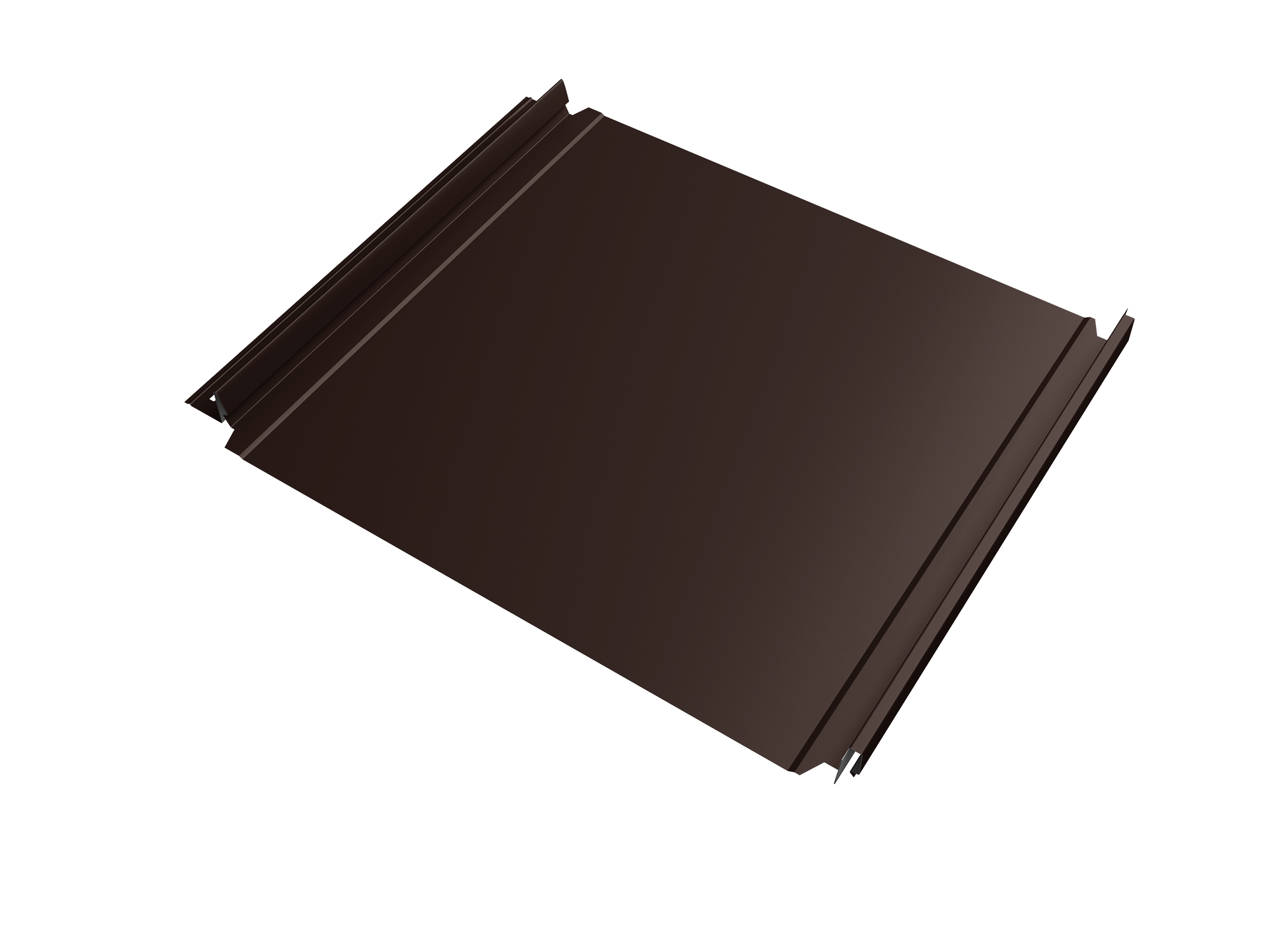 Кликфальц Double Pro Grand Line 0,45 PE с пленкой на замках RAL 8017 шоколад