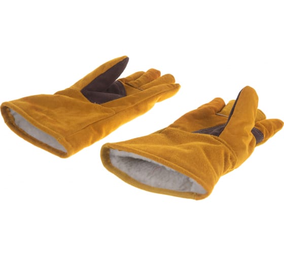 Краги утепленные термостойкие Зубр, длина 350мм, размер XL (11335-XL)