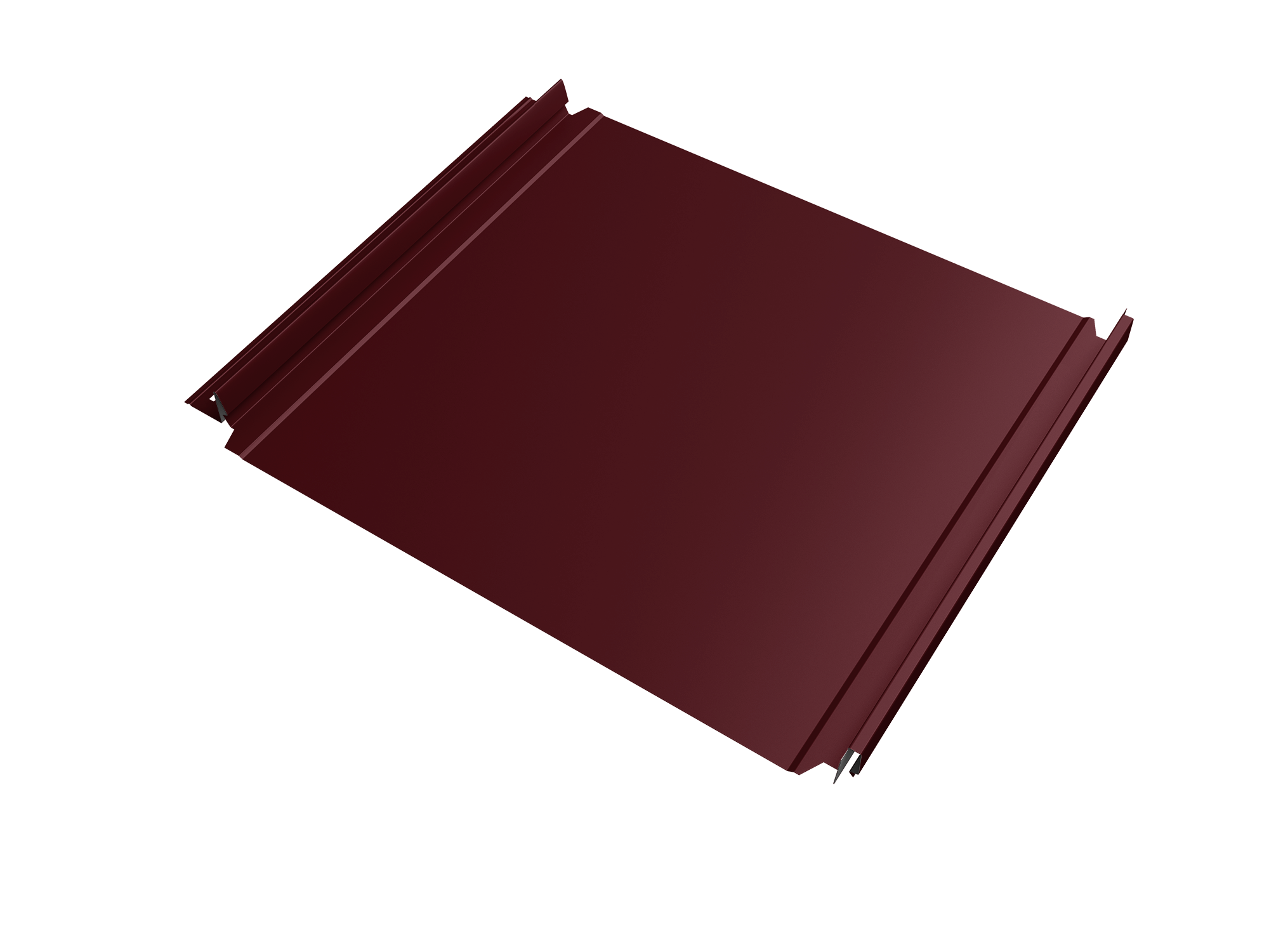 Кликфальц Double Pro Grand Line 0,5 PE lite с пленкой на замках RAL 3005 красное вино