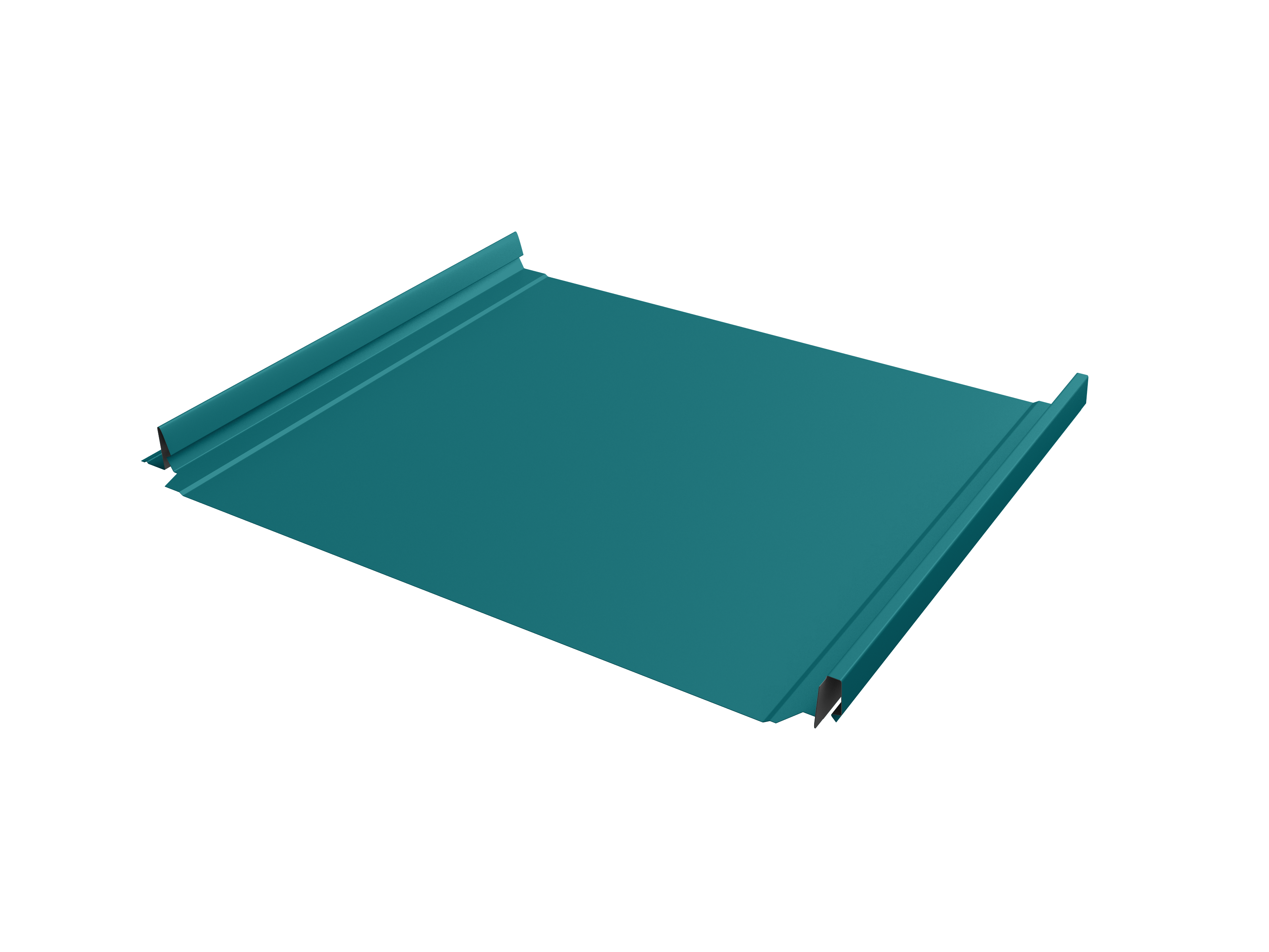 Кликфальц Pro Grand Line 0,45 PE с пленкой на замках RAL 5021 водная синь