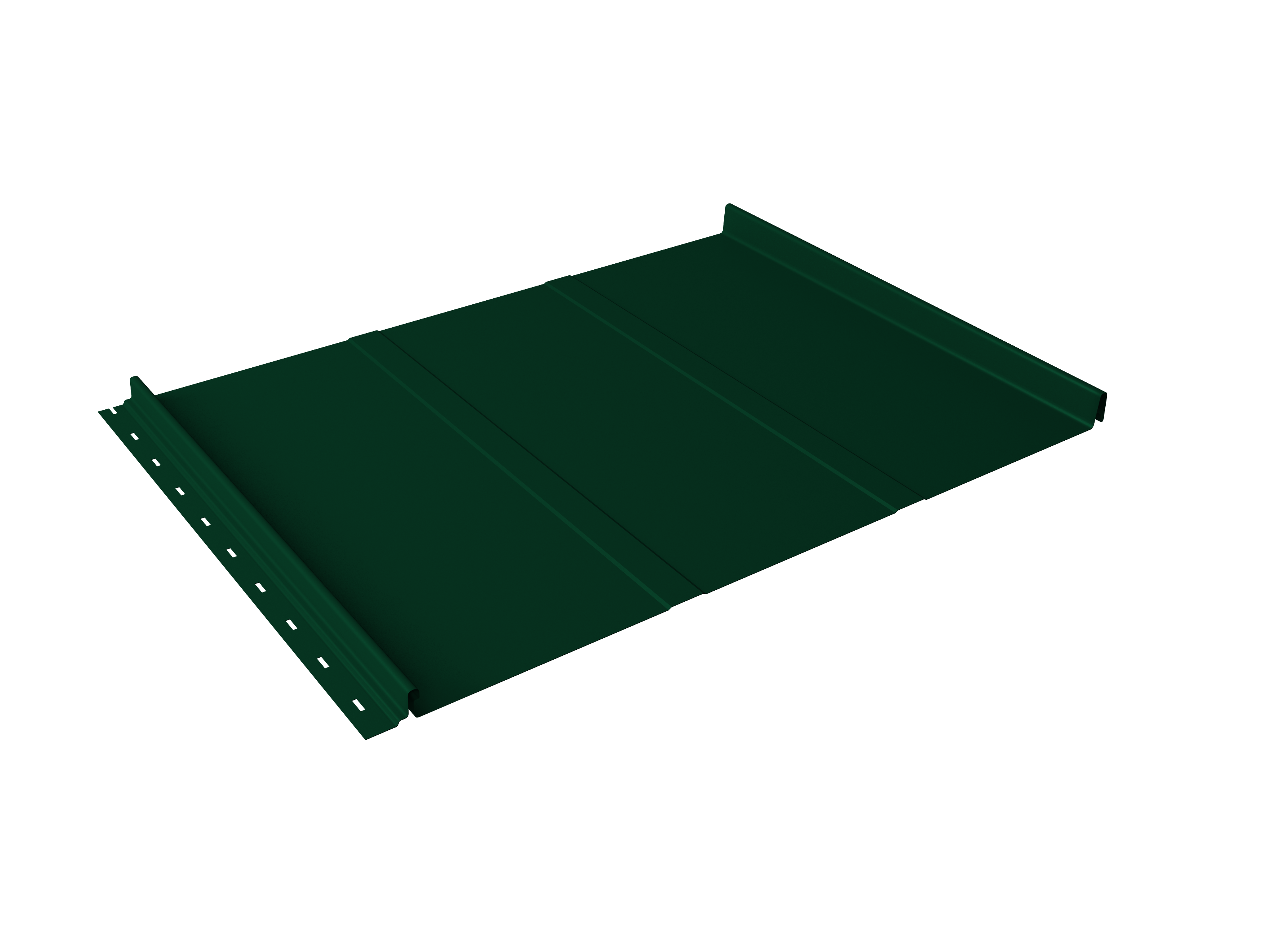 Кликфальц Line Grand Line 0,45 Drap ST с пленкой на замках RAL 6005 зеленый мох