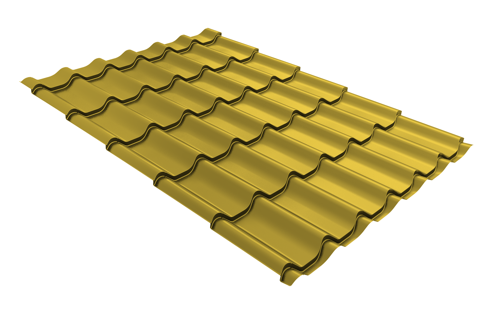 Профиль волновой "Модерн" ("Modern") 0,45 PE RAL 1018 цинково-желтый
