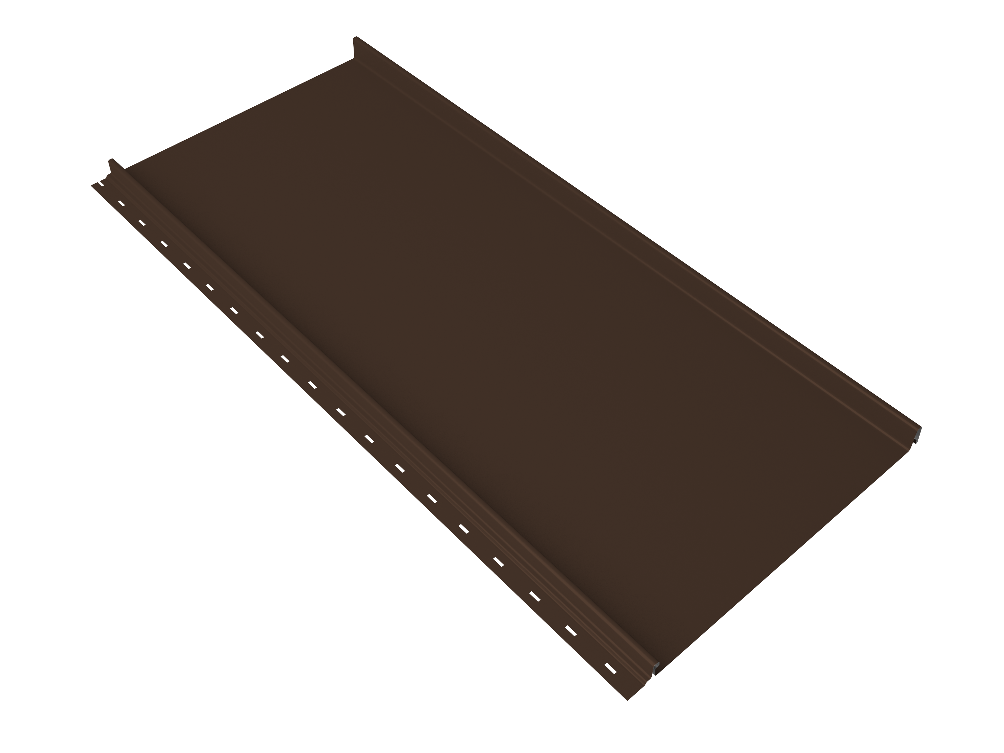 Кликфальц mini Grand Line 0,5 Satin Matt с пленкой на замках RAL 8017 шоколад