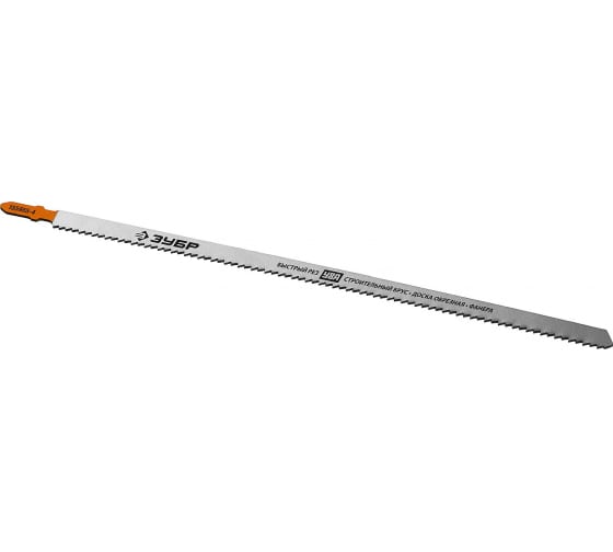 Полотно для электролобзика Зубр Профессионал T225B 225х3мм, по дереву и строительному брусу, Т-хвостовик, У8А сталь, 2 штуки (155955-4)