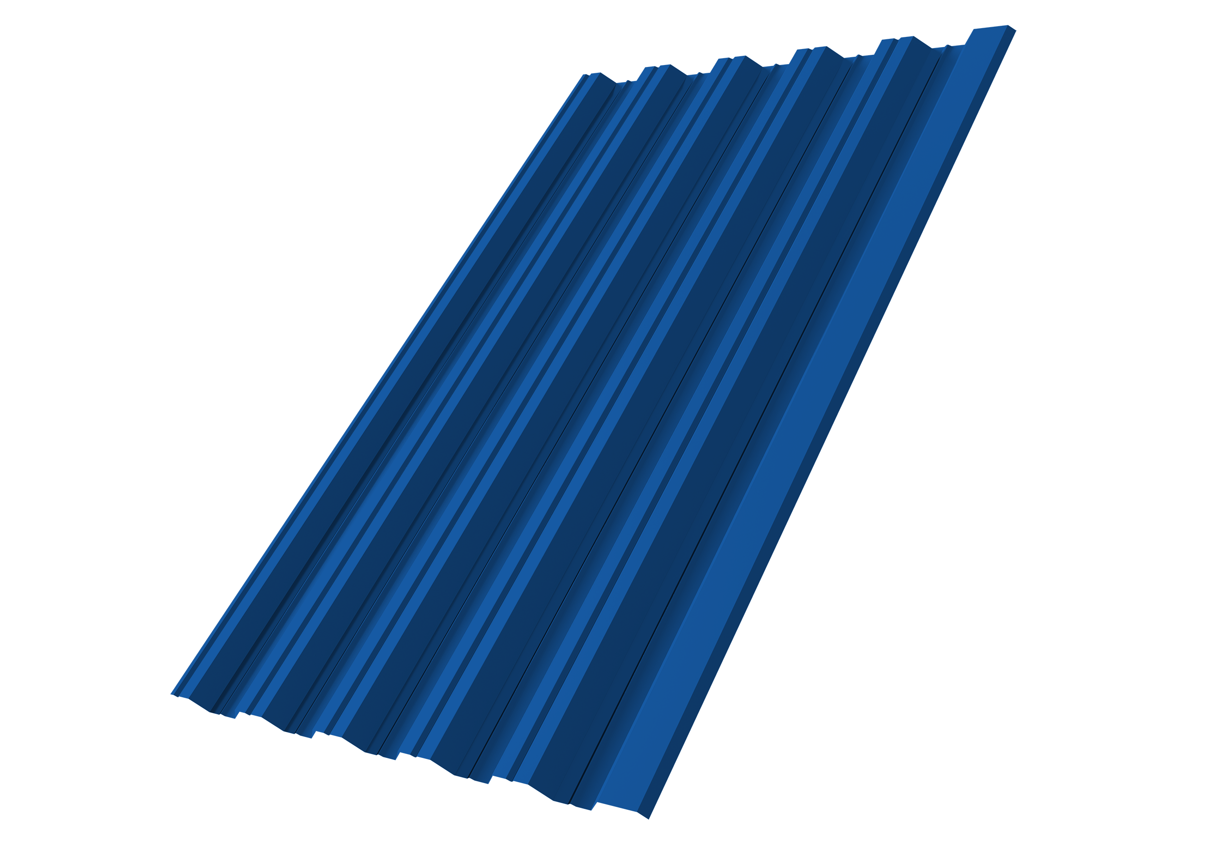 Профнастил НС35R Grand Line 0,45 PE lite RAL 5005 сигнальный синий