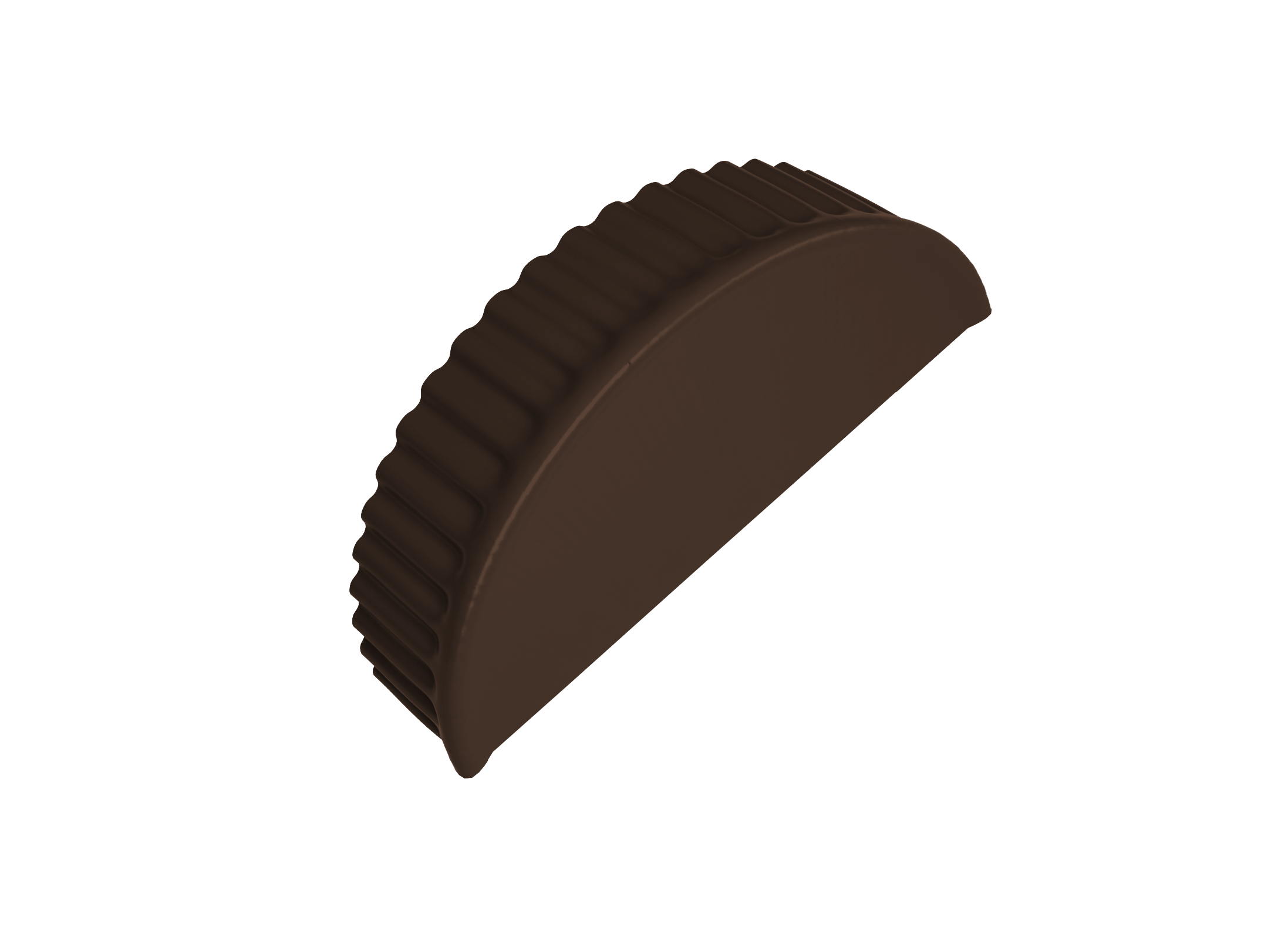 Заглушка малая торцевая 0,5 GreenCoat Pural BT RR 887 шоколадно-коричневый (RAL 8017 шоколад)