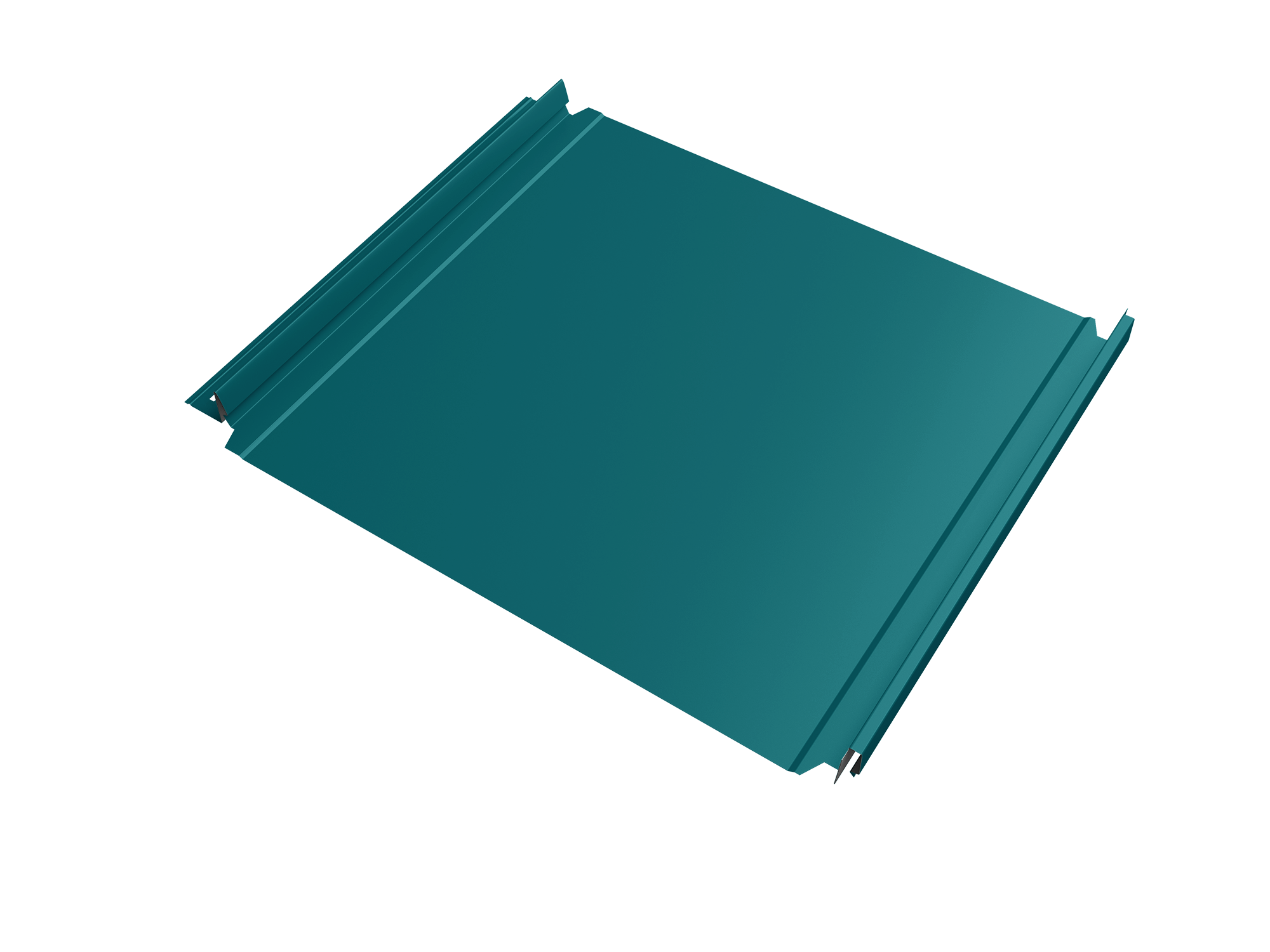 Кликфальц Double Pro Grand Line 0,45 PE с пленкой на замках RAL 5021 водная синь