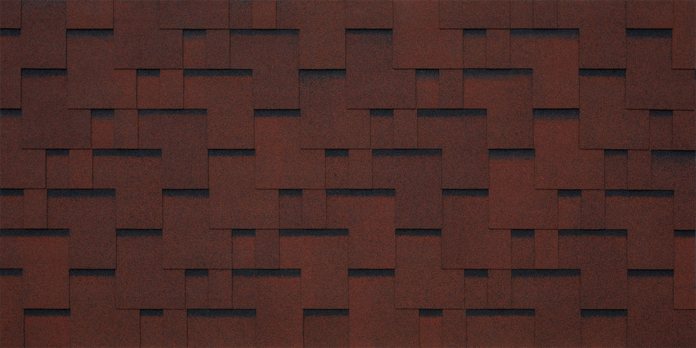 Черепица гибкая Tegola Sanremo rosso 402 (красный)