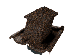 Вентилятор кровельный для композитной черепицы Metrotile HV15-15 Mistral айрон-барк