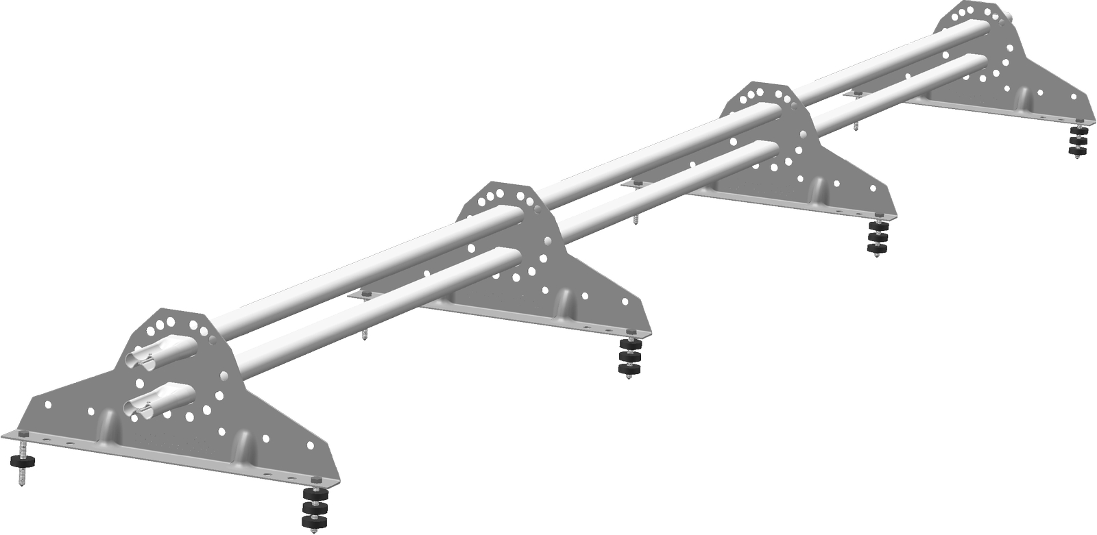 Снегозадержатель трубчатый Grand Line RAL 9003 3м