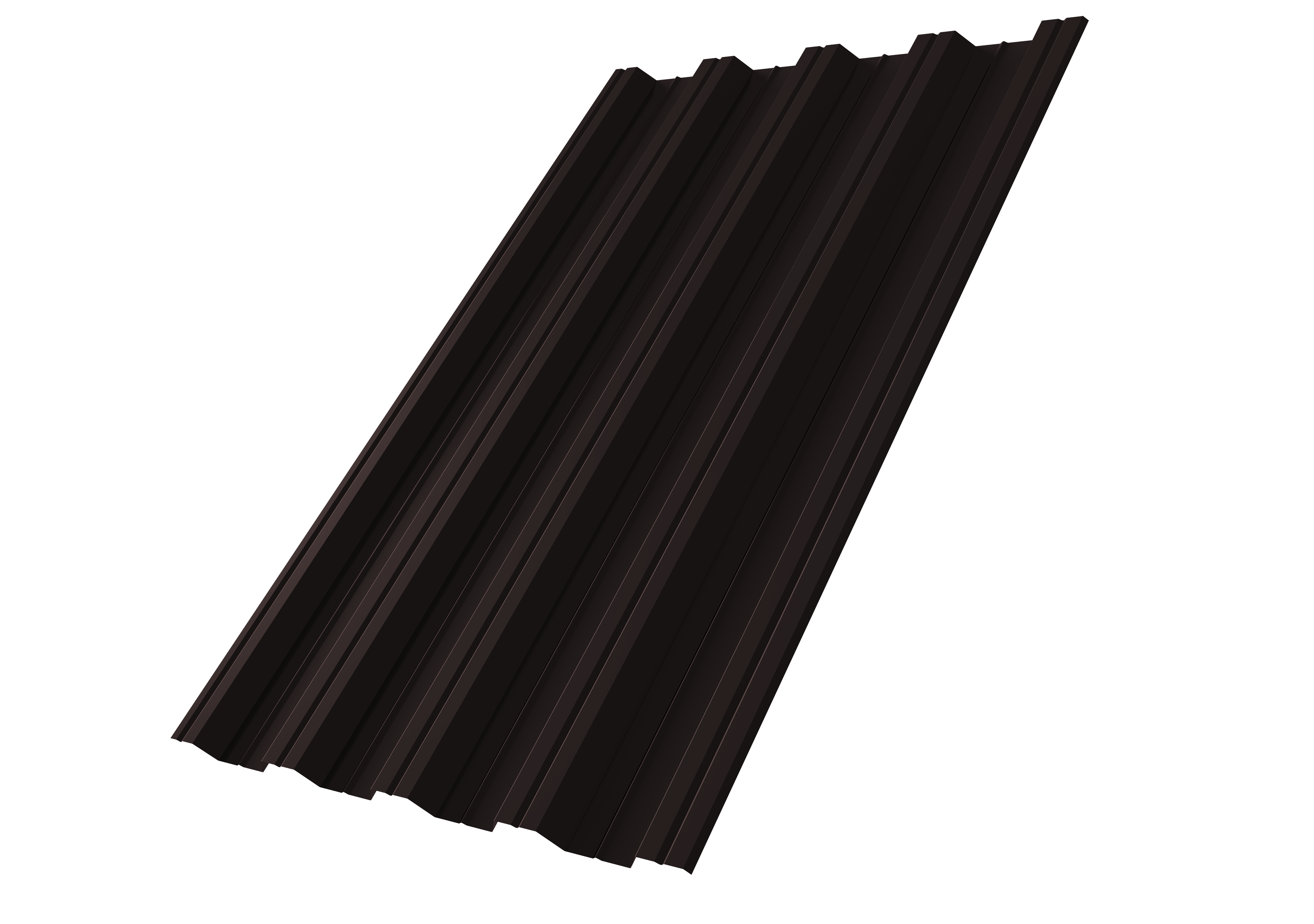 Профнастил НС44R Grand Line 0,5 Satin RAL 9005 черный