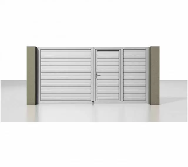 Распашные ворота Prestige 4000x2000 мм с калиткой