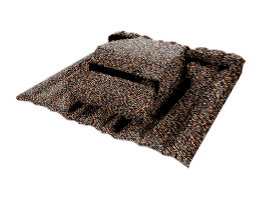 Вентилятор кровельный для композитной черепицы Metrotile RV75 MetroShake 2 пустыня