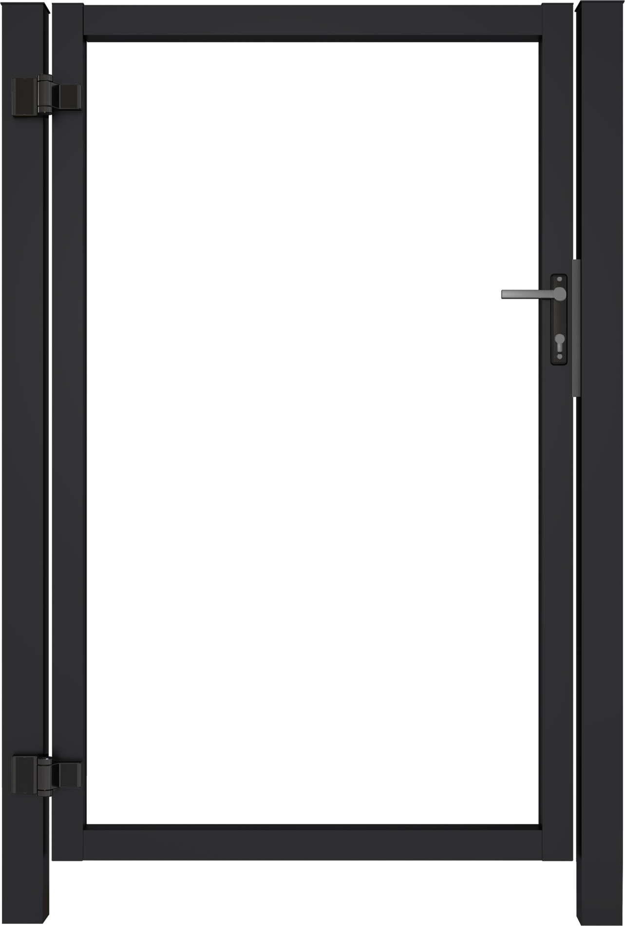 Калитка Жалюзи Puma Lock 1,68х1 RAL 9005 без заполнения тип А