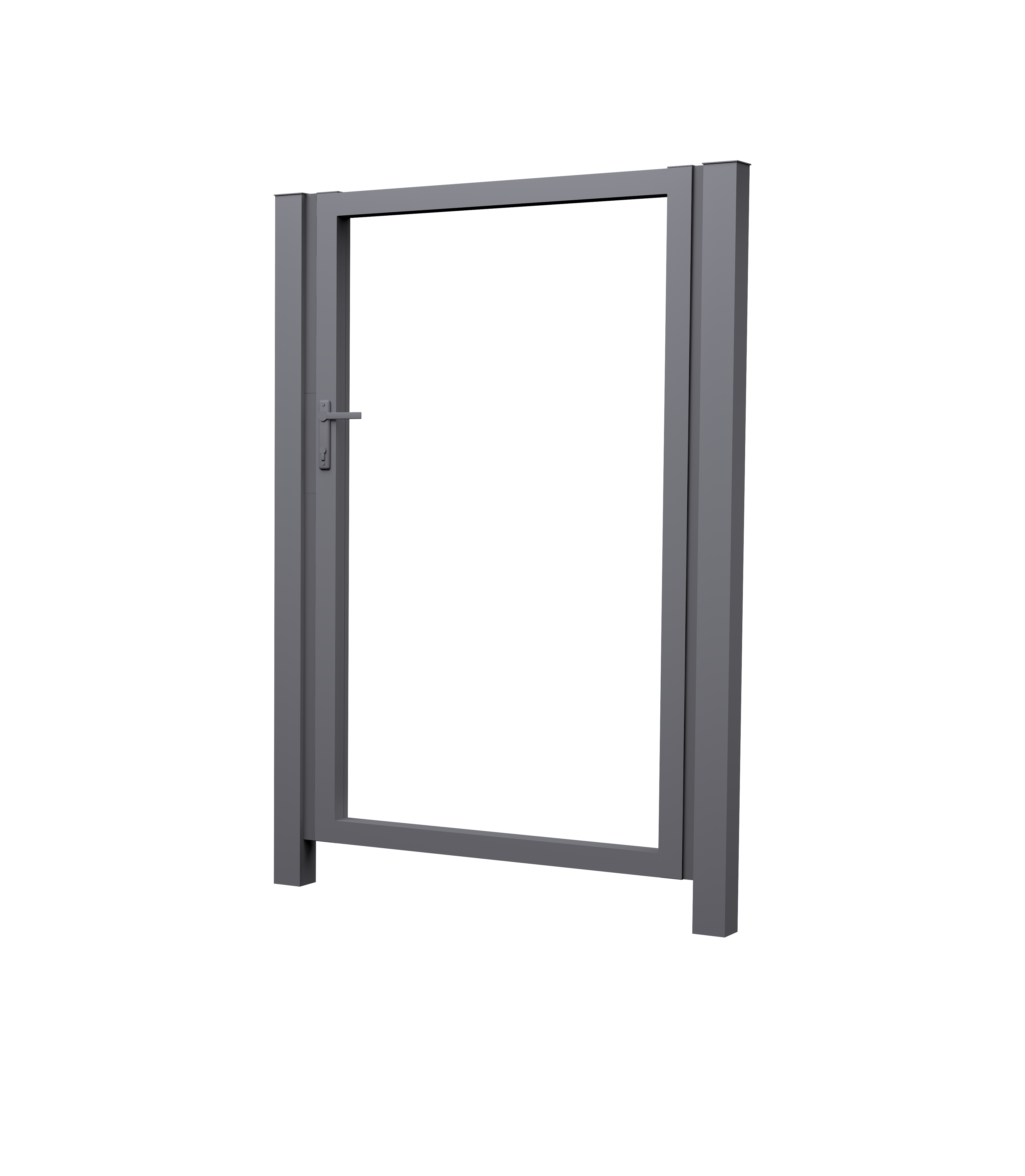 Калитка Жалюзи Texas 2,0х1 RAL 7004 без заполнения (ламель125 мм)