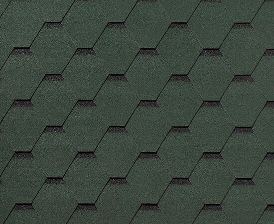 Черепица гибкая RoofShield Фемили Лайт Стандарт зеленый с оттенением